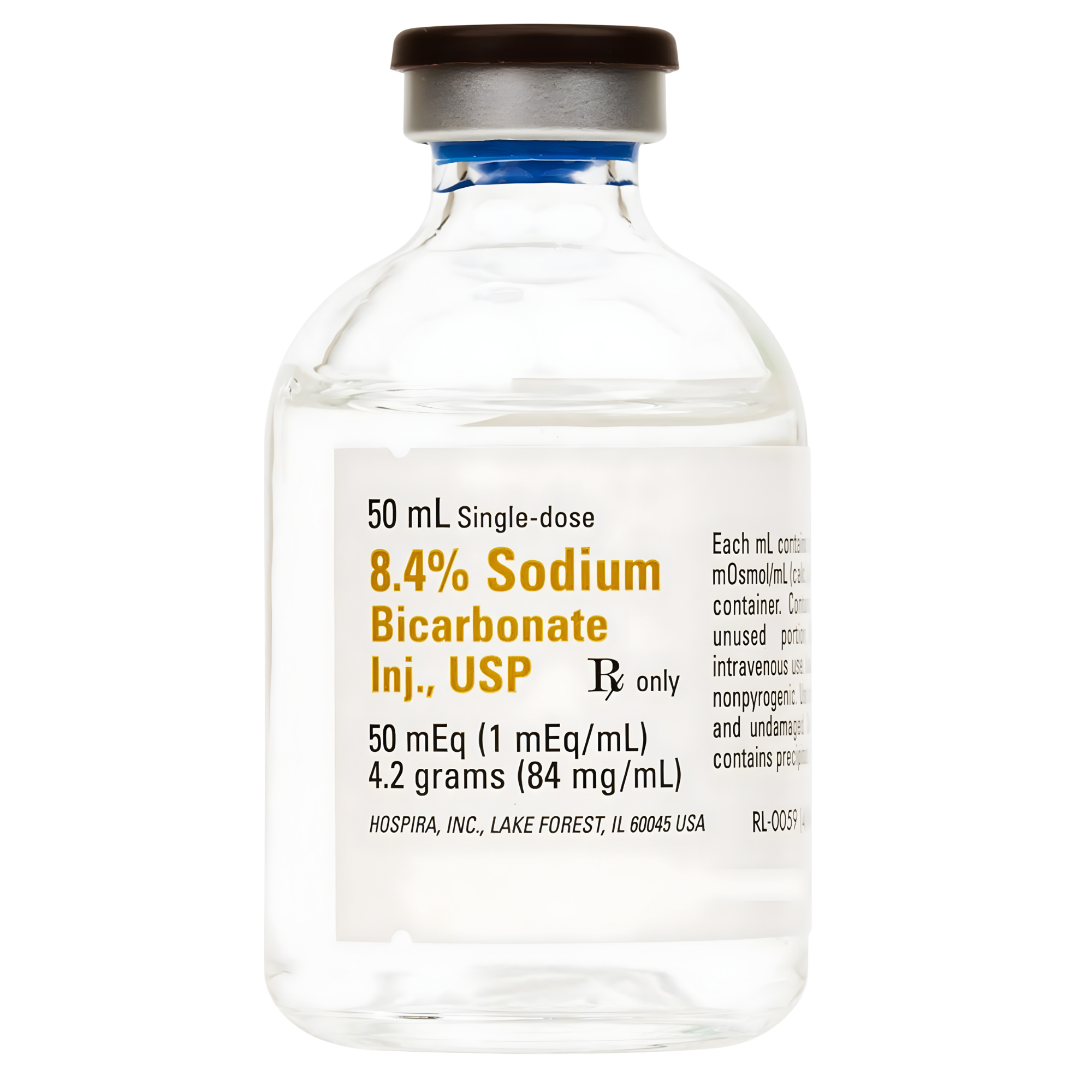 SODIUM BICARBONATE 8.4% SDV 50 ML, 25/PK