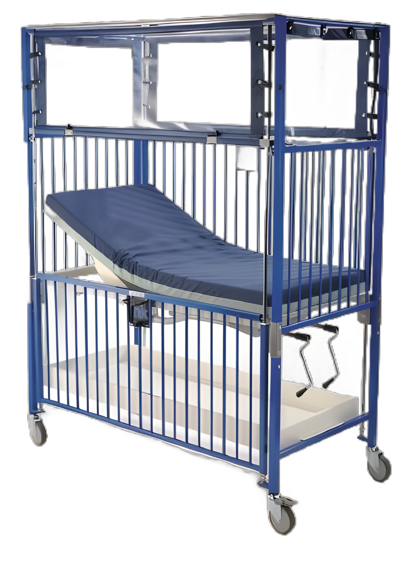 Medical Klimer™ Child Flat Pan Deck White Base / Speckles of Blue, Green, Yellow and Red