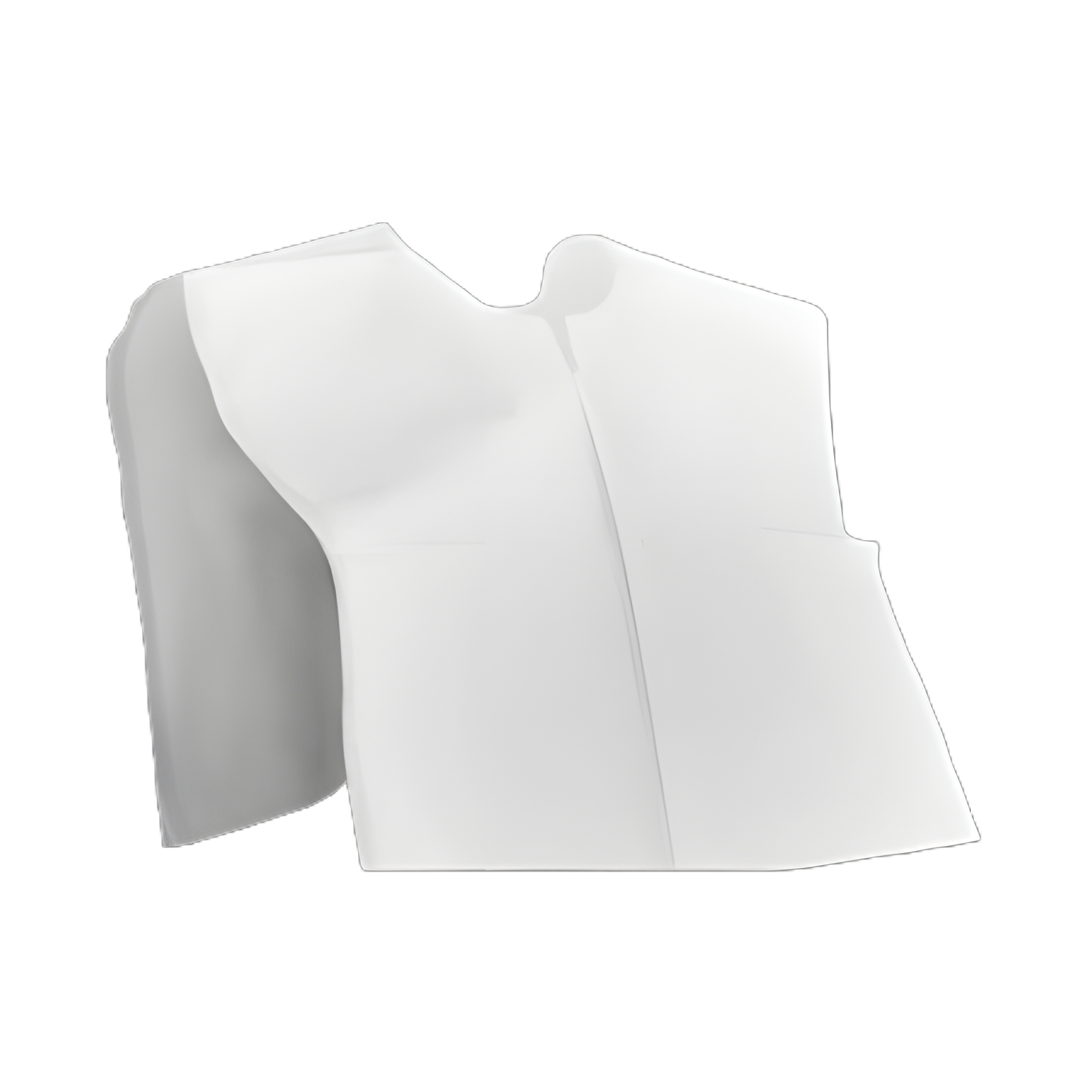 Exam Cape McKesson White Open Sides Without Closure Unisex