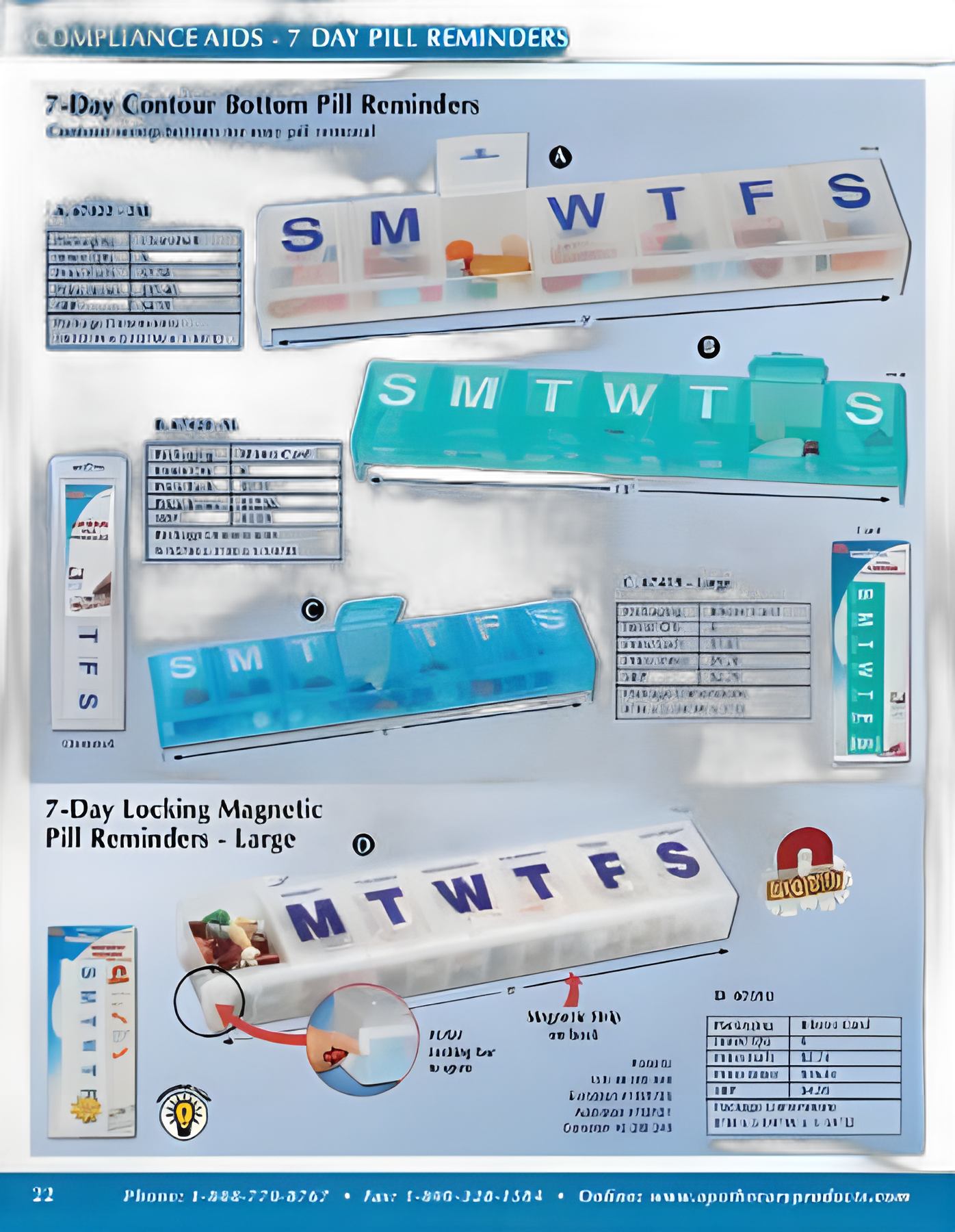 Pill Organizer X-Large 7 Day 1 Dose - 67420