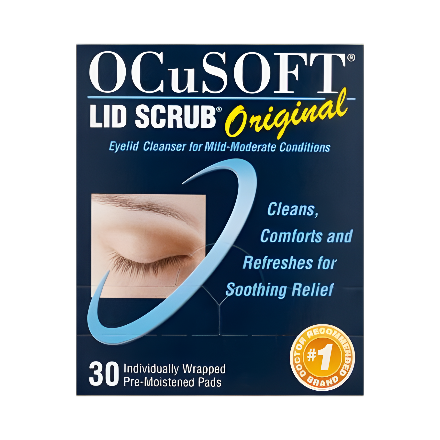 Eyelid Cleanser OCuSOFT® Lid Scrub® 30 per Box Wipe