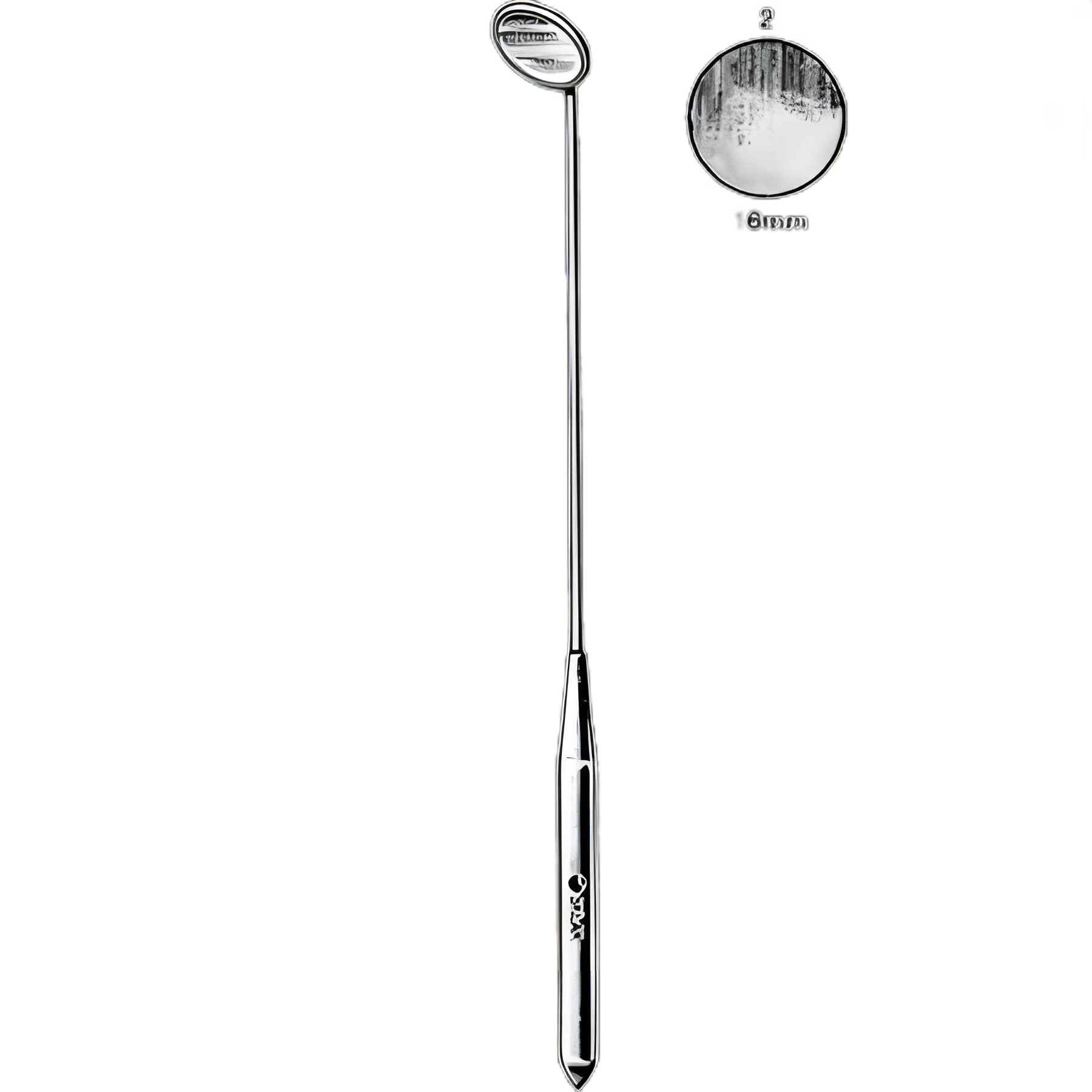Laryngeal Mirror Sklar® Size 2 / 16 mm Stainless Steel With Handle