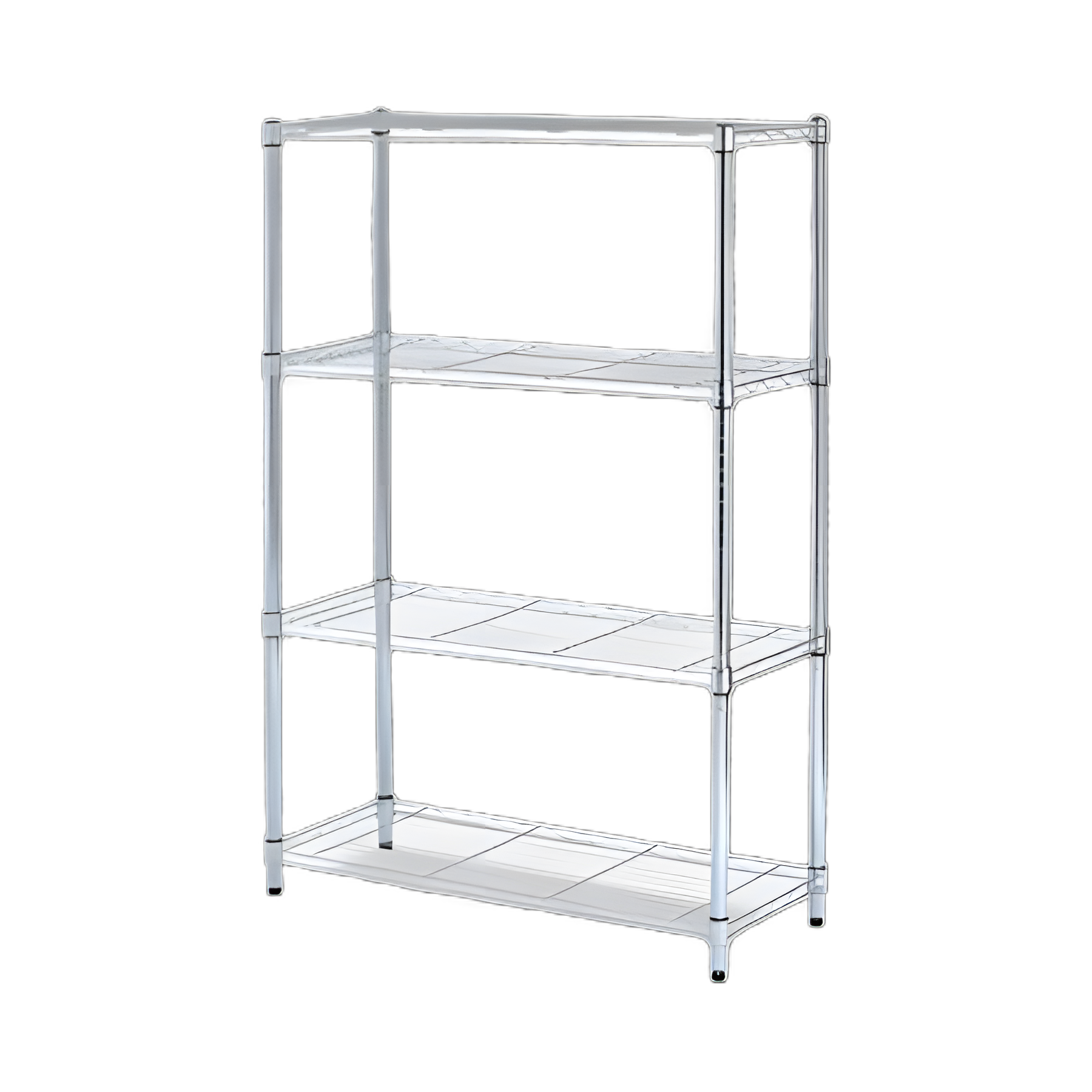Alera® 4-Tier Wire Shelving Unit, 36W x 14D x 54H, Silver - Medical Storage Solution