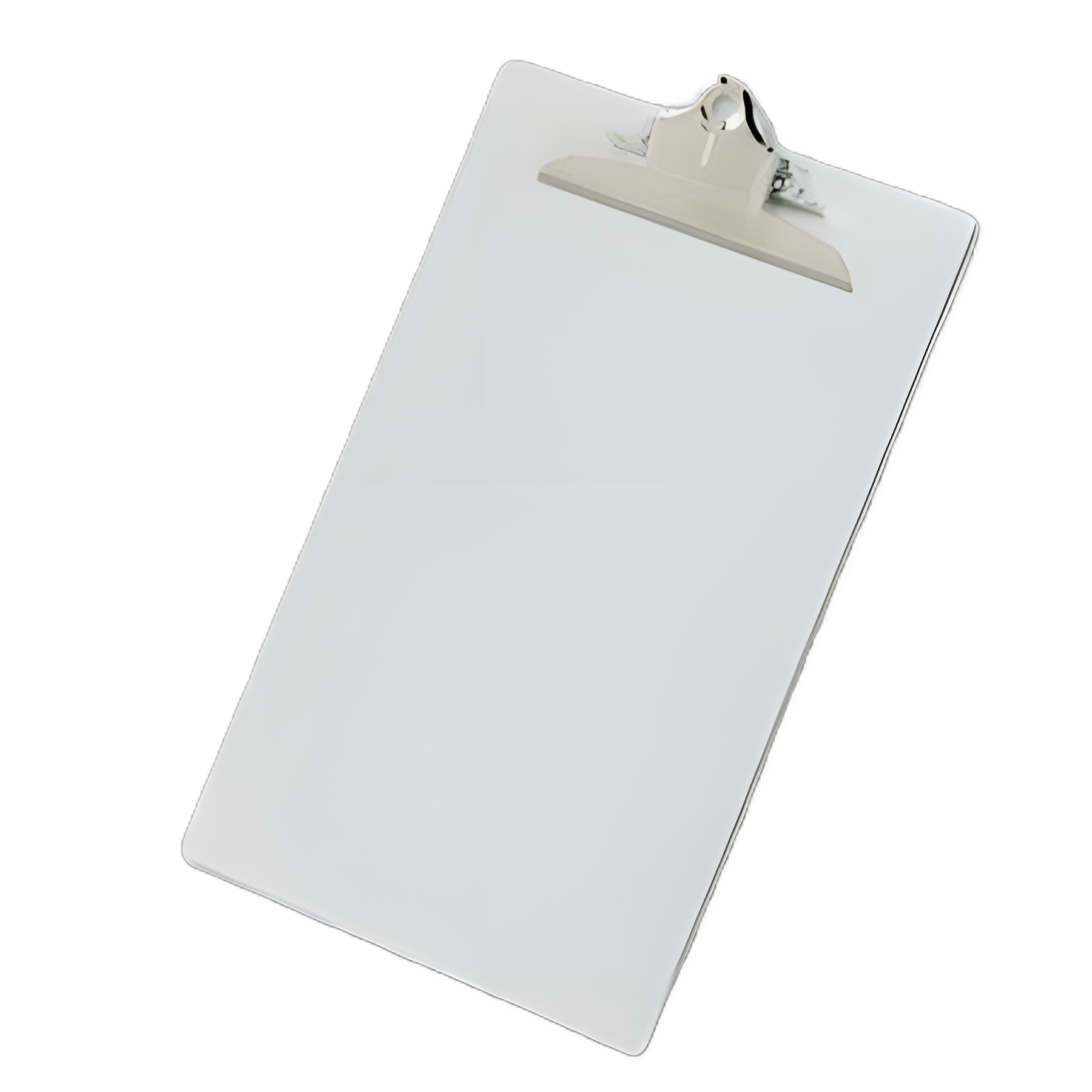 Recycled Aluminum Clipboard with High-Capacity Clip, 1" Clip Capacity, Holds 8.5 x 14 Sheets, Silver