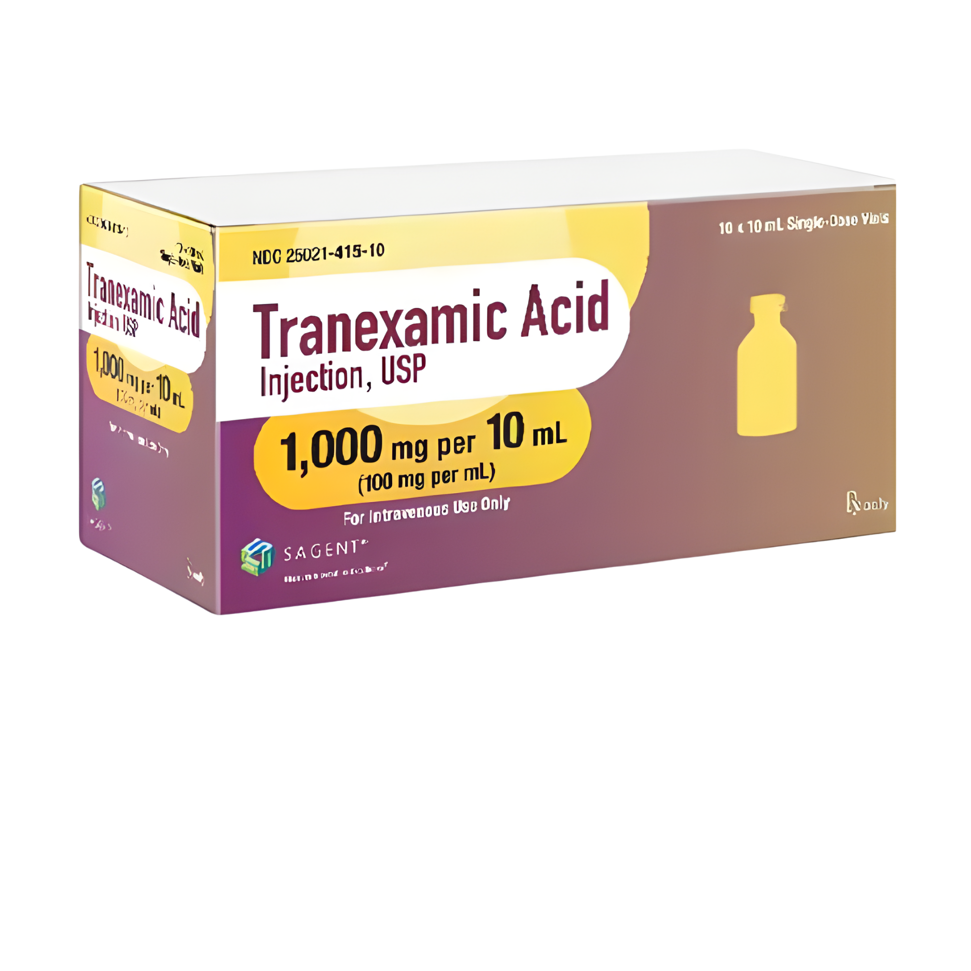 TRANEXAMIC ACID 1000 MG SDV 10X10 ML - SINGLE DOSE VIAL