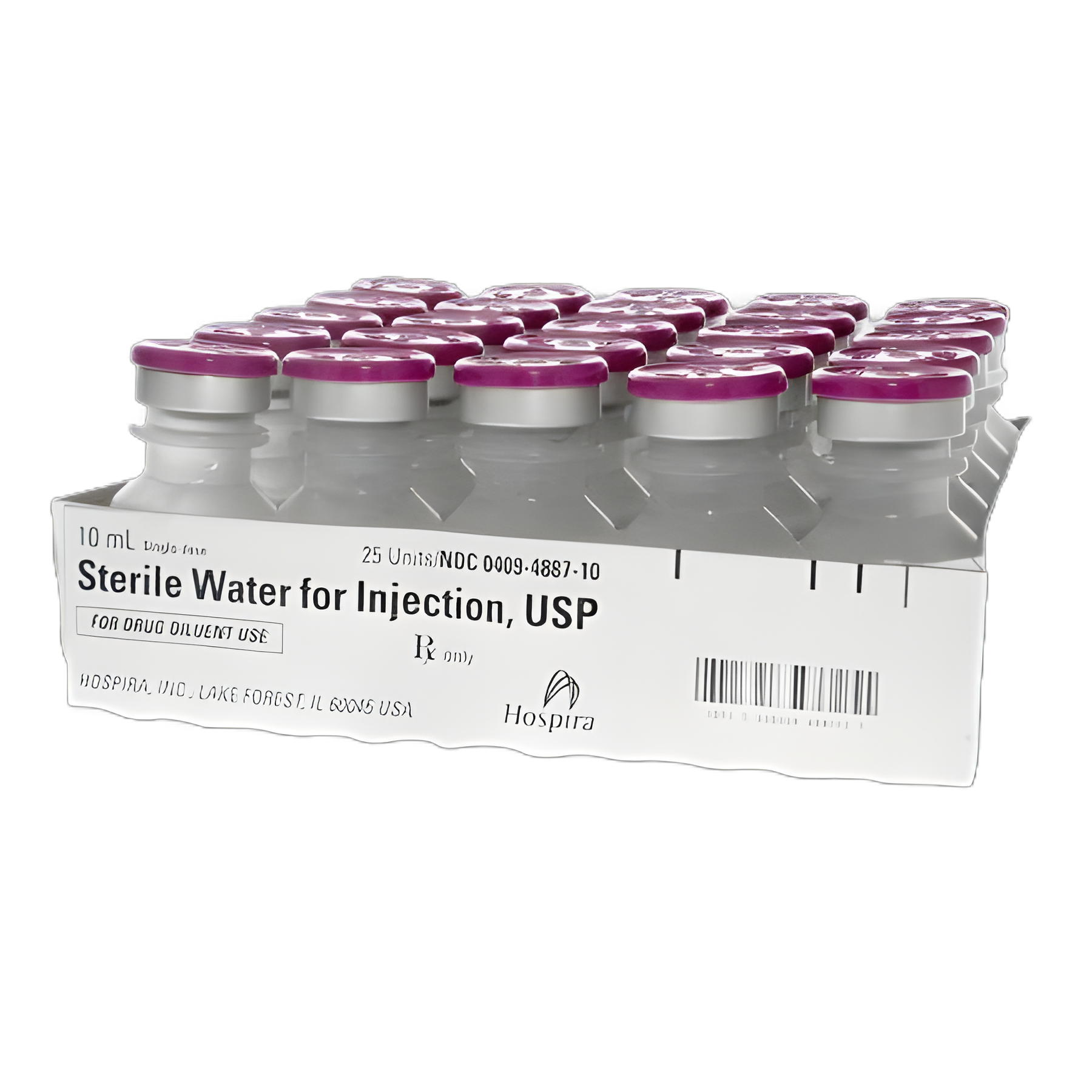 Diluent Sterile Water for Injection, Preservative Free Injection Single-Dose Vial 10 mL - 00409488710