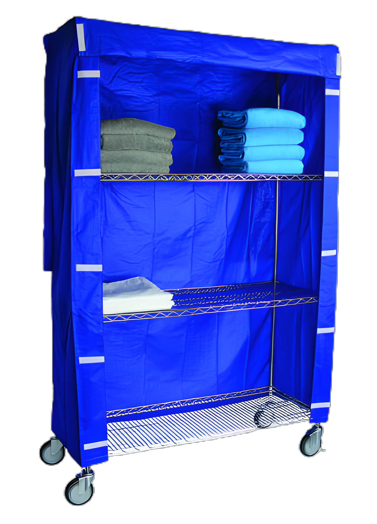 R&B Blue Nylon Cart Cover for Healthcare Facilities