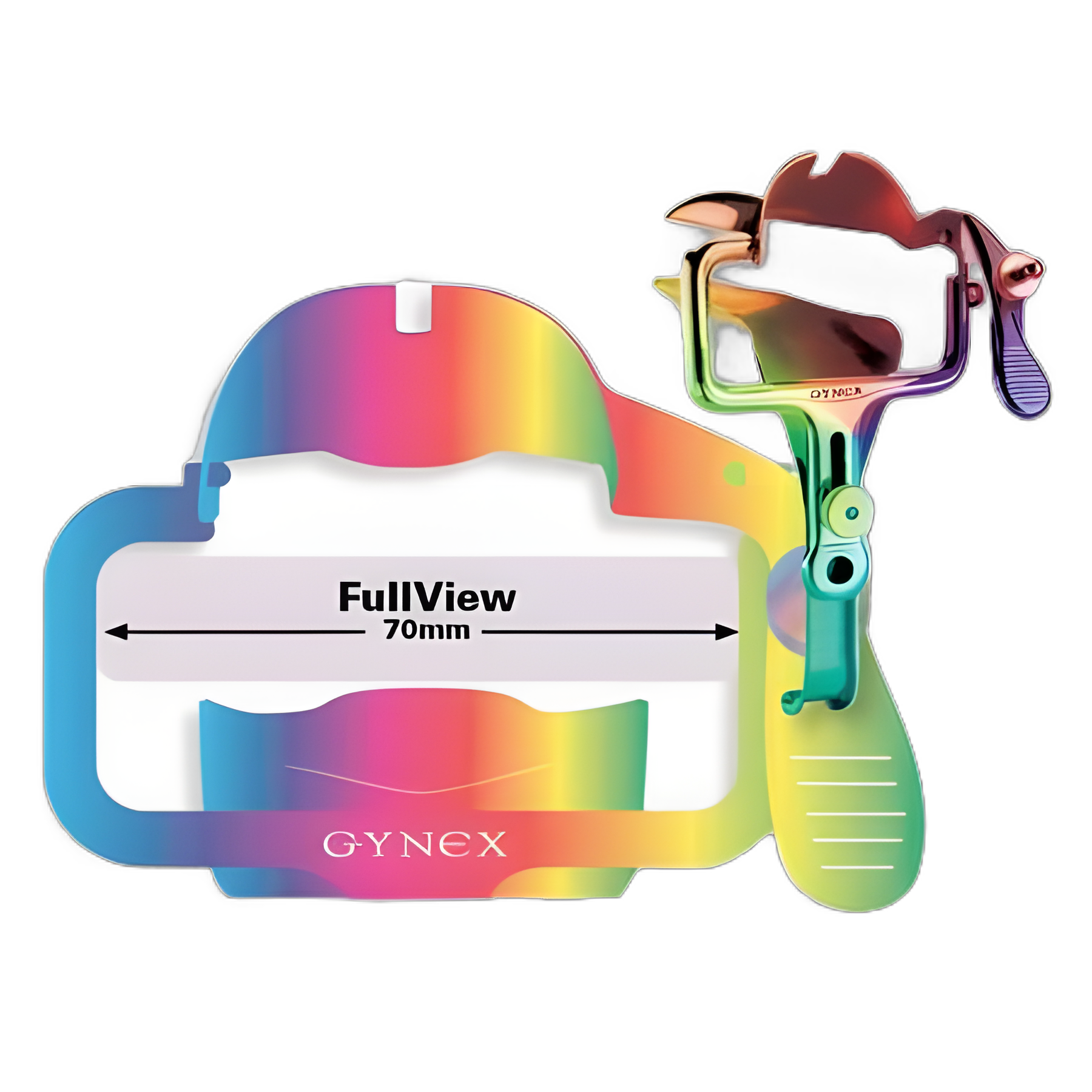 Vaginal Speculum Gynex® FullView™ Graves NonSterile Surgical Grade Titanium Coated Stainless Steel Large Reusable Without Light Source Capability