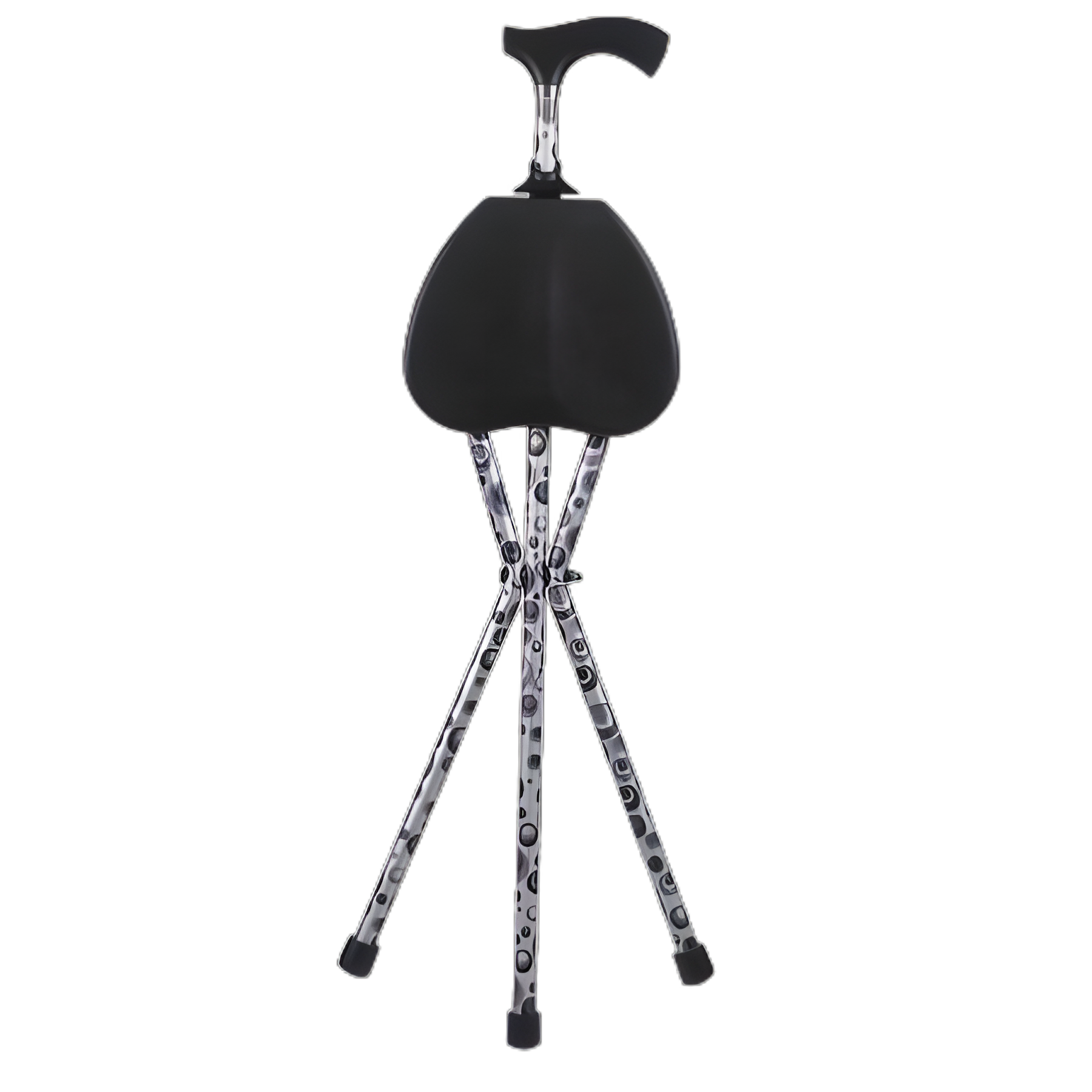 Switch Sticks® Aluminum Seat Cane - 34.25" Height, Storm Print, Portable Walking Aid