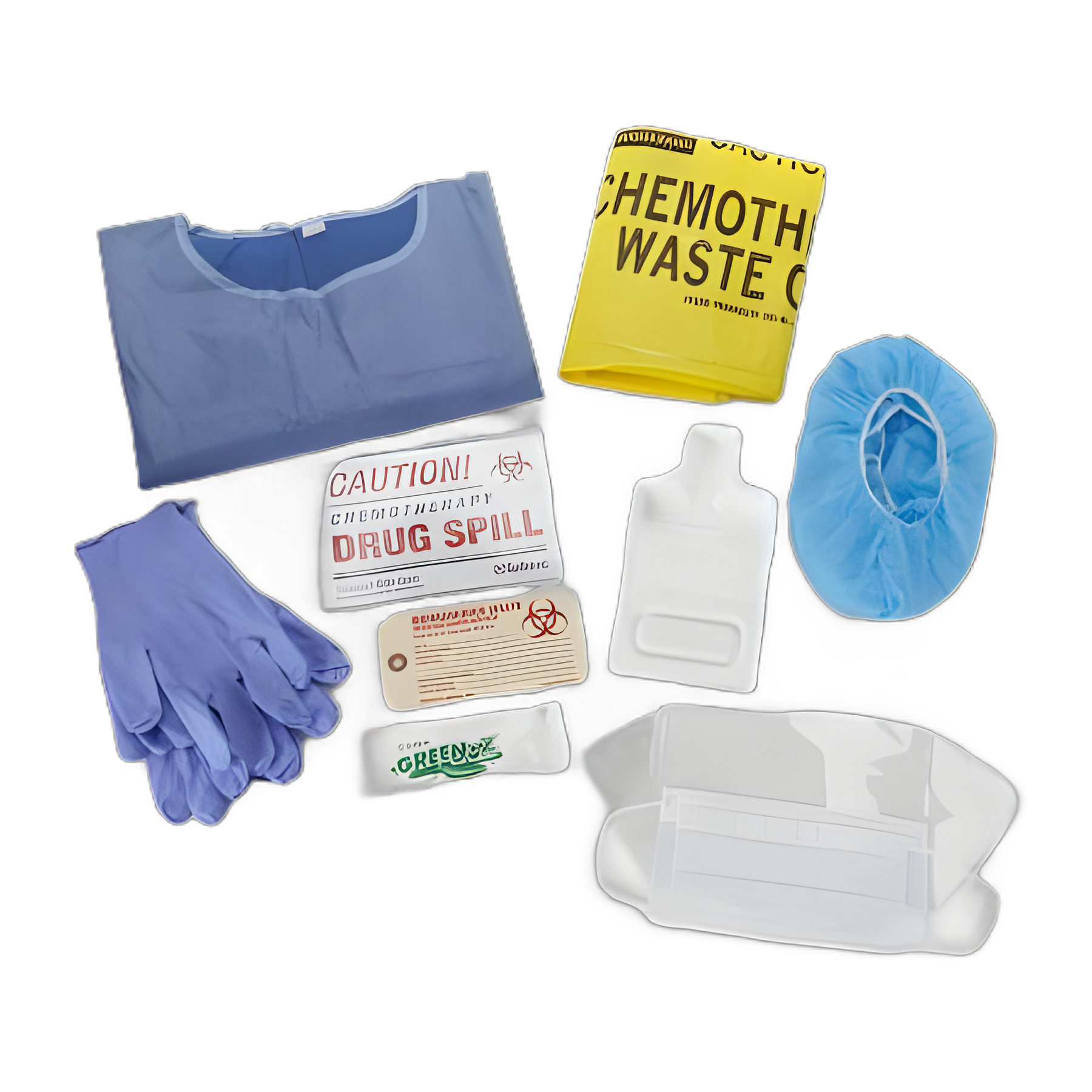 Chemotherapy Spill Kit with Green-Z® Solidifier for Safe Cleanup - 49725 by Safetec