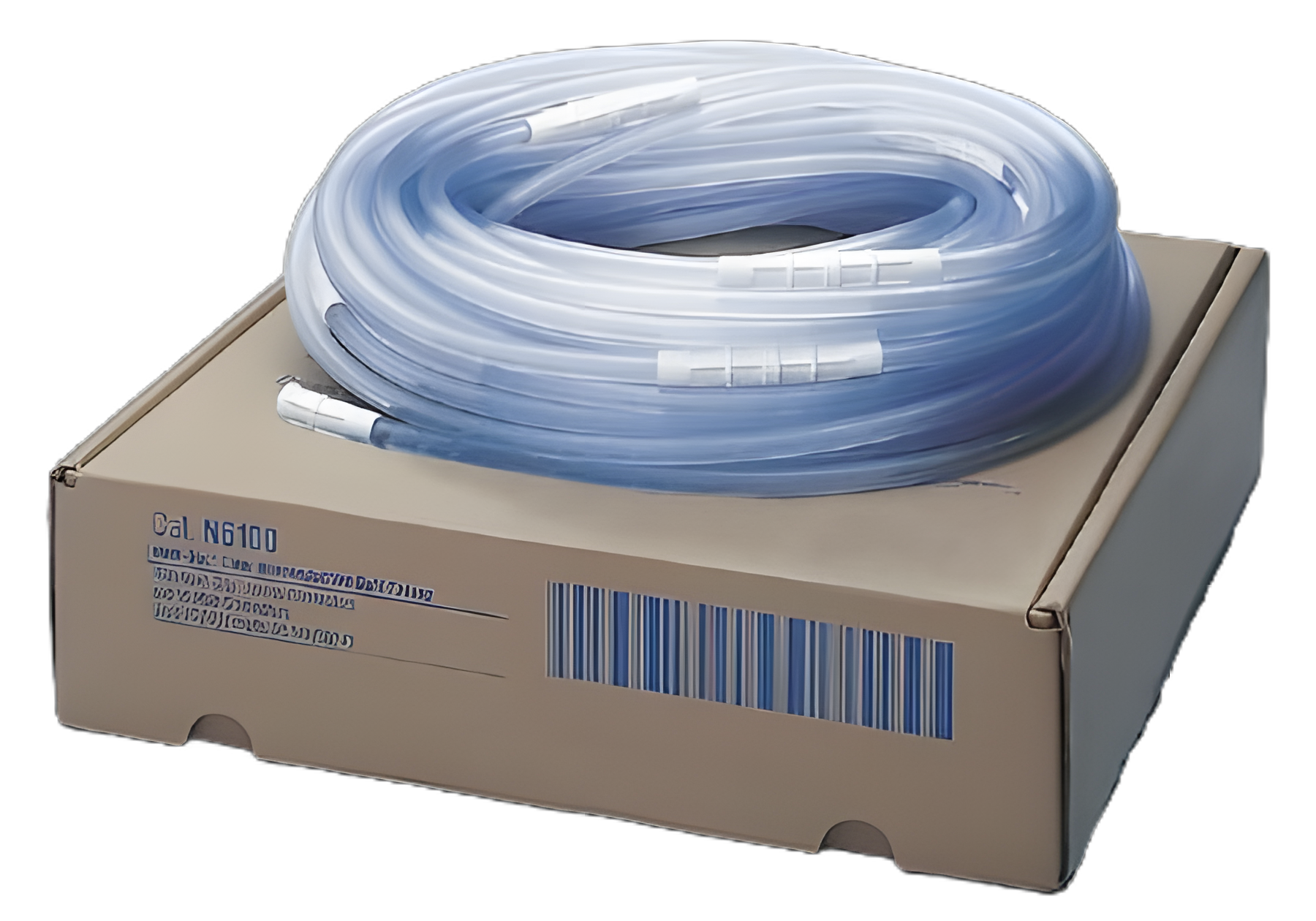 Suction Tubing Medi-Vac® Non-Conductive Non-Conductive Plastic 1/4 Inch I.D. 20 Foot Length Sterile Maxi-Grip and Male / Male Connector