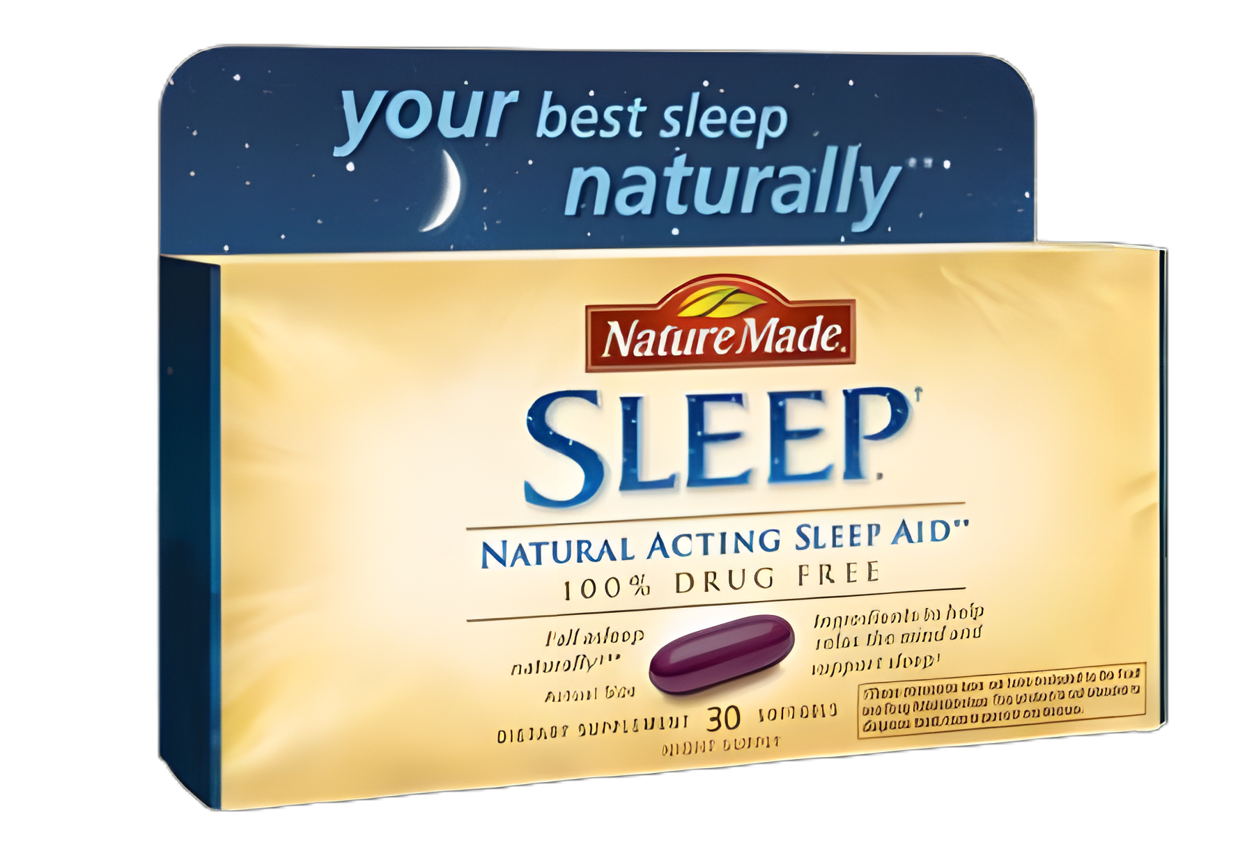 Nature Made® Melatonin 2.5mg Softgels: Natural Sleep Aid - 30 Count