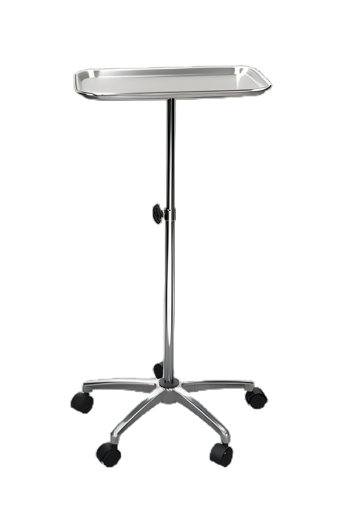 Mayo Instrument Stand Mayo Tray Five Leg Base 29.5 - 47 Inch 19 Inch