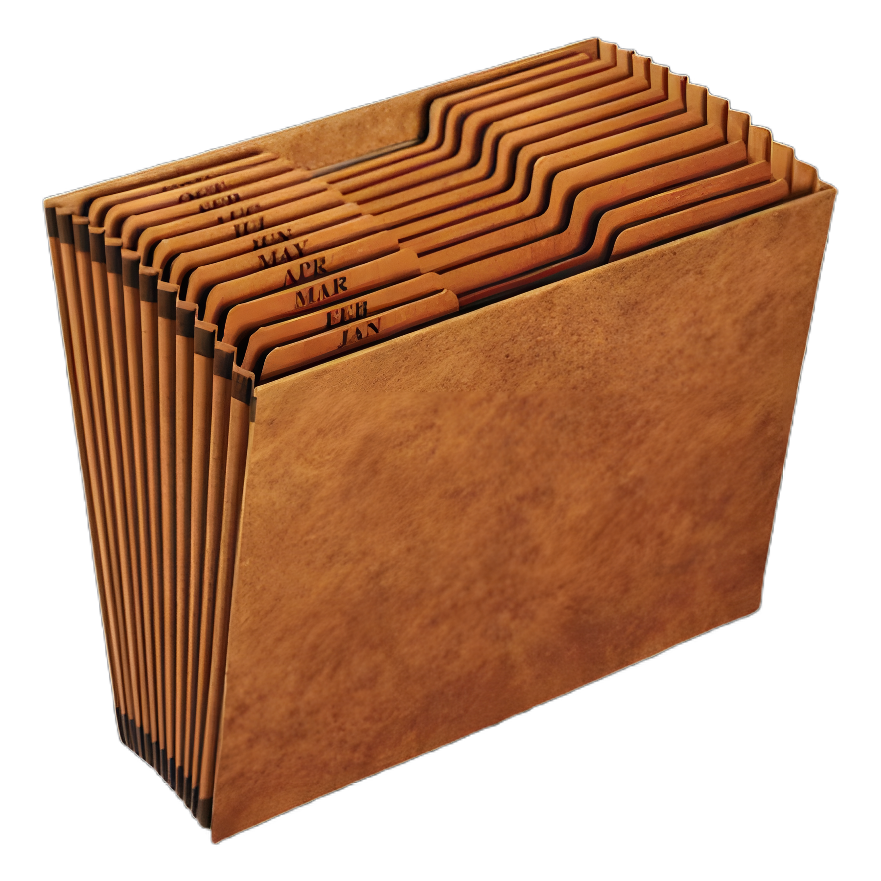 Heavy-Duty Open-Top Expanding Stadium File, 12 Sections, 1/3-Cut Tabs, Letter Size, Redrope