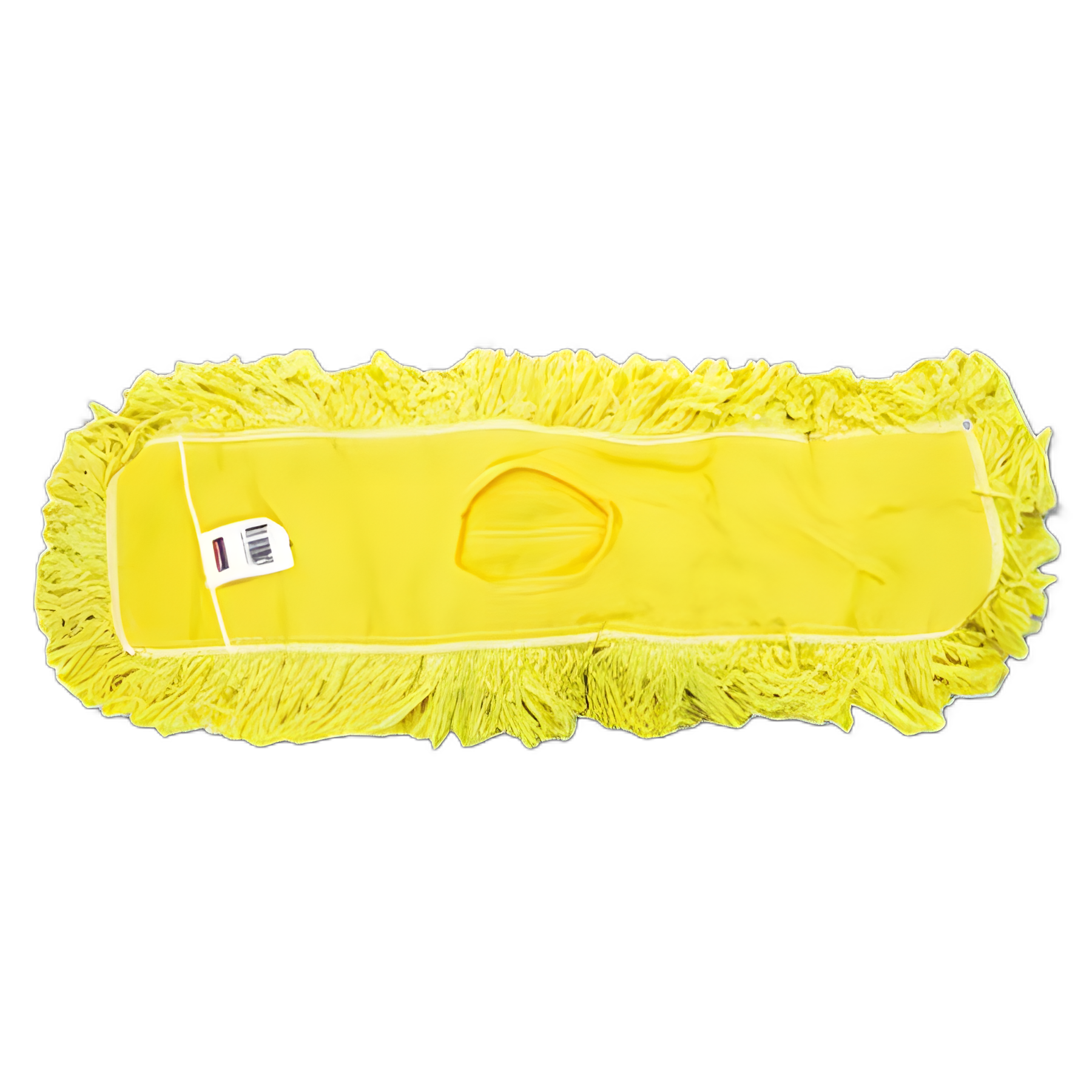 Trapper Commercial Dust Mop, Looped-end Launderable, 5" x 24", Yellow