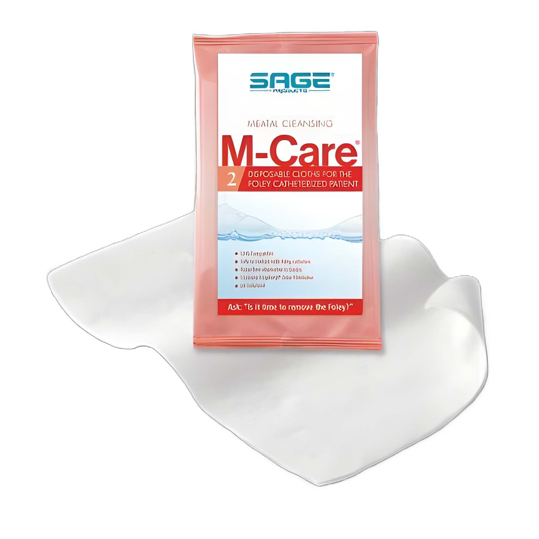 M-Care™ Meatal Personal Cleansing Wipe for Urinary Opening Hygiene, 2-Pack, Scented