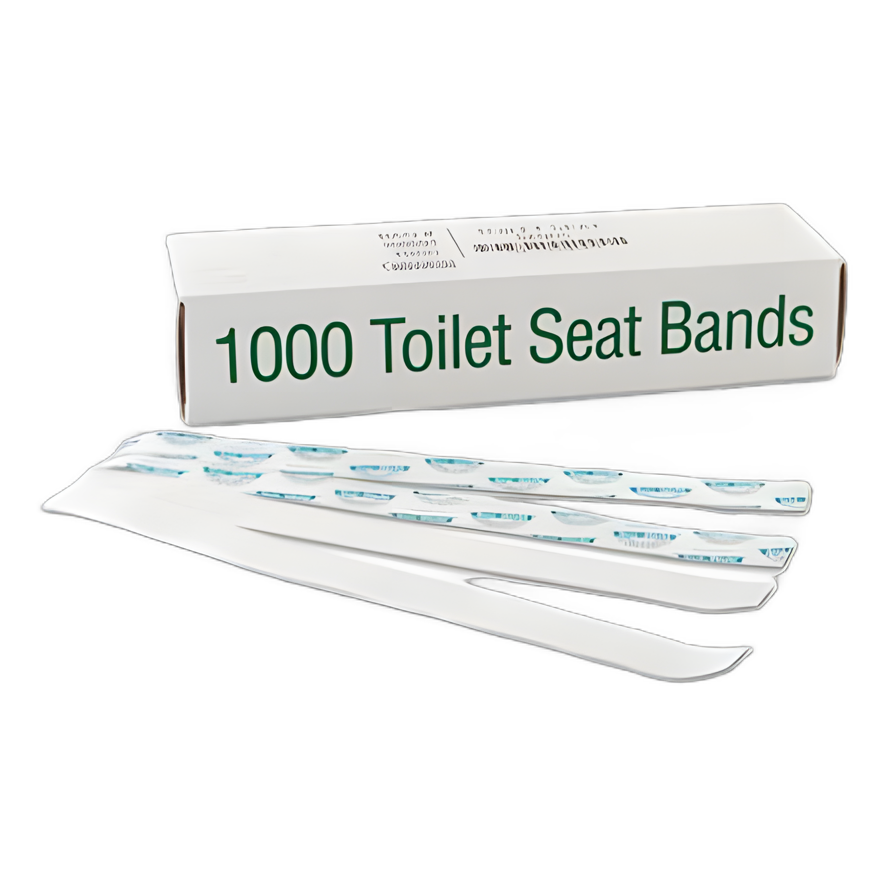 Sani/Shield Printed Toilet Seat Band, 16 x 1.5, Deep Blue/White, 1,000/Carton