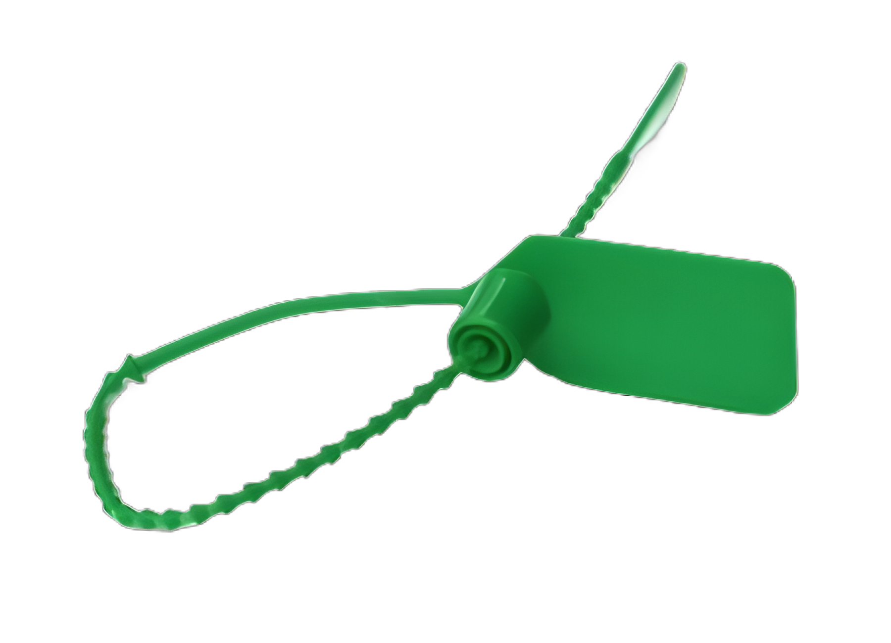 Tamper Evident Seal Pull-Tight Loks Numbered Green Plastic 9 Inch