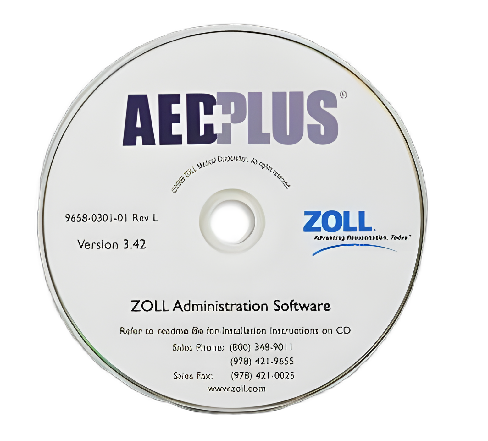 Diagnostic Software AED CD-ROM For use with ZOLL AED Plus AED
