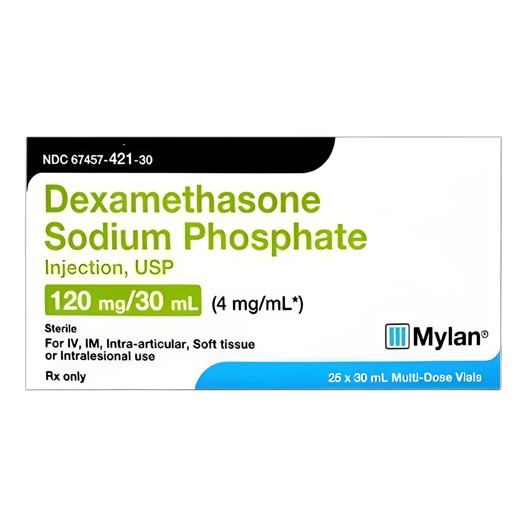 Dexamethasone Sodium Phosphate 4 mg / mL Injection Multiple-Dose Vial 30 mL - 67457042130