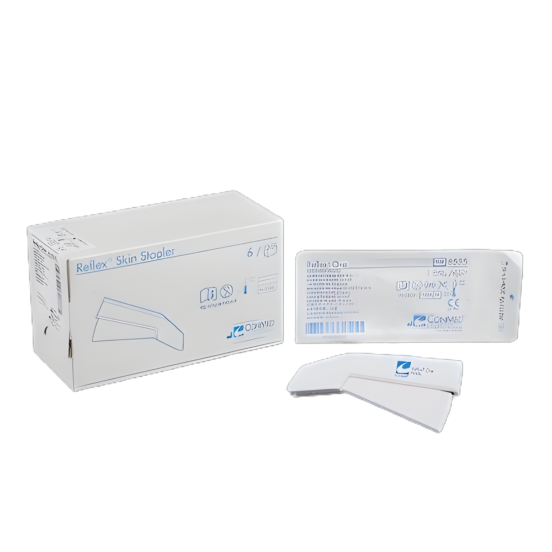 Wound Stapler Reflex® One Squeeze Handle Stainless Steel Staples Wide Staple 35 Staples