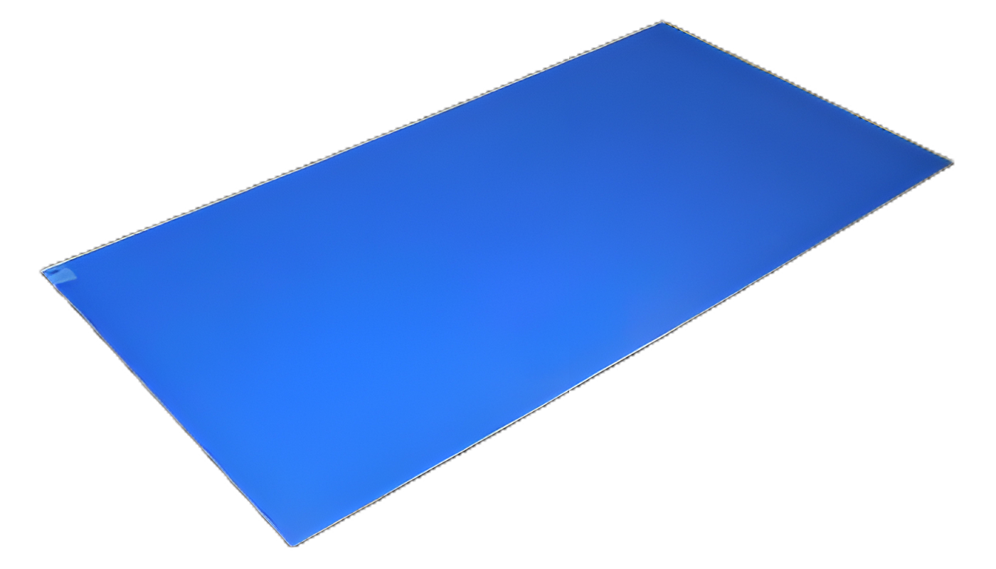Poly Tack Adhesive Floor Mat 24x45 Inch for Cleanrooms - Blue Polyethylene