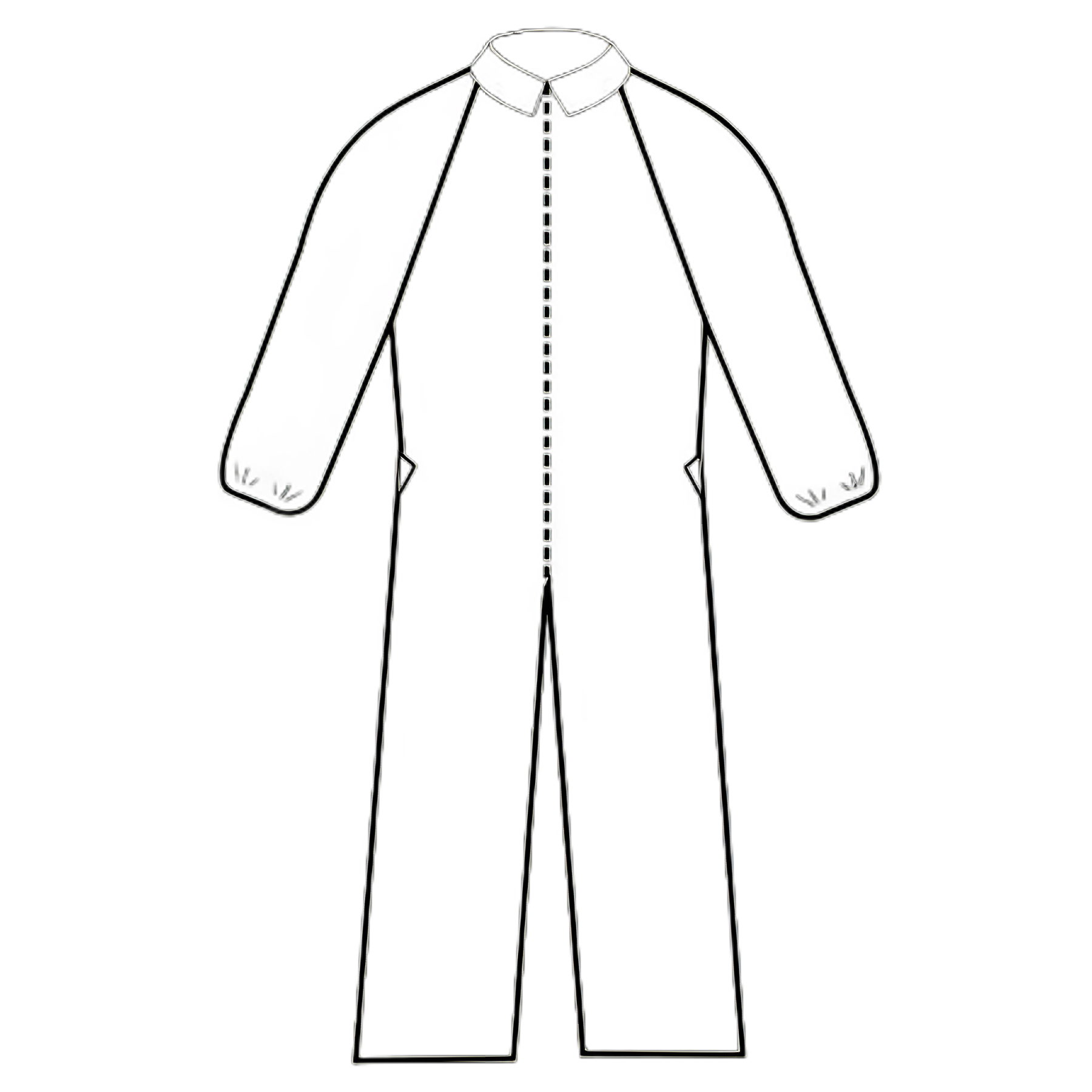 Coverall Extra Protection Large White Disposable NonSterile