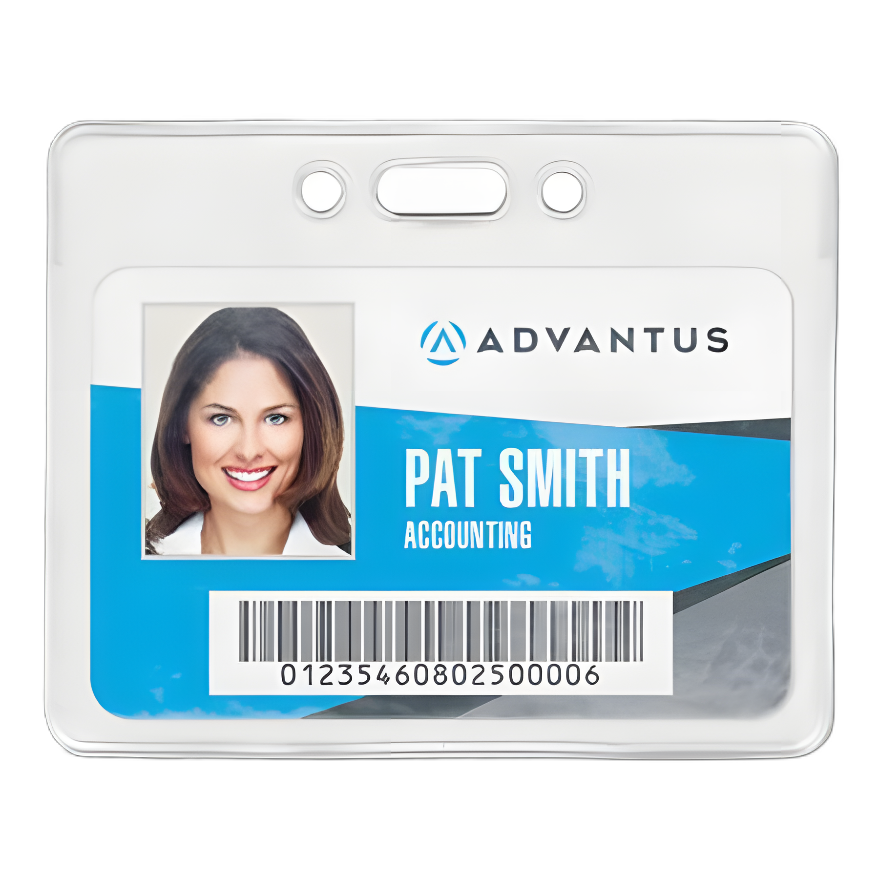 Proximity ID Badge Holders, Horizontal, Clear 3.75" x 3" Holder, 3.5" x 2.25" Insert, 50/Pack