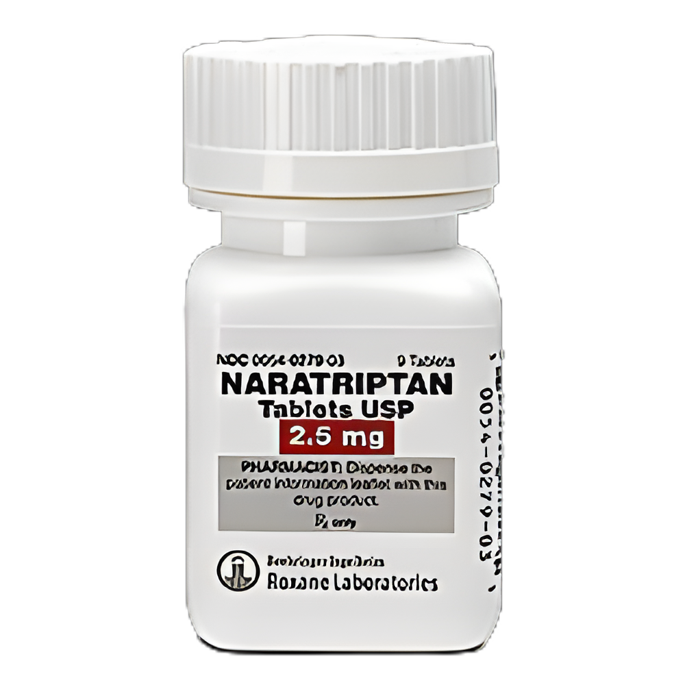 Naratriptan HCl 2.5 mg Tablet Bottle 9 Tablets