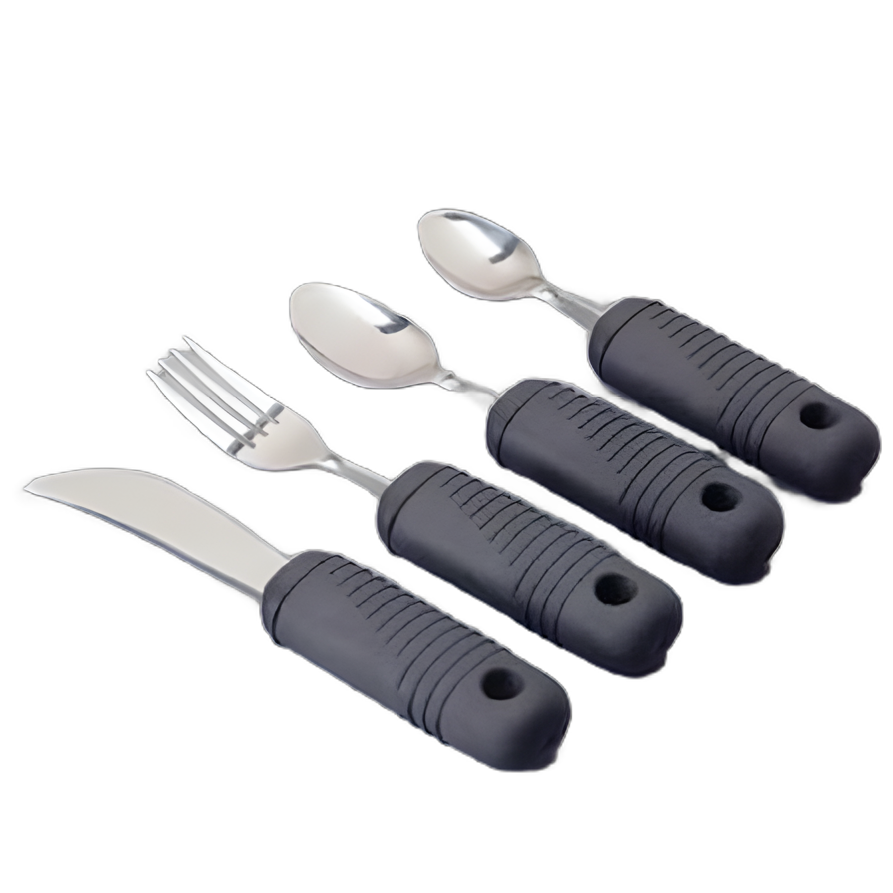 Flexible Fork Sure Grip™ General Purpose Silver / Black Stainless Steel / Rubber