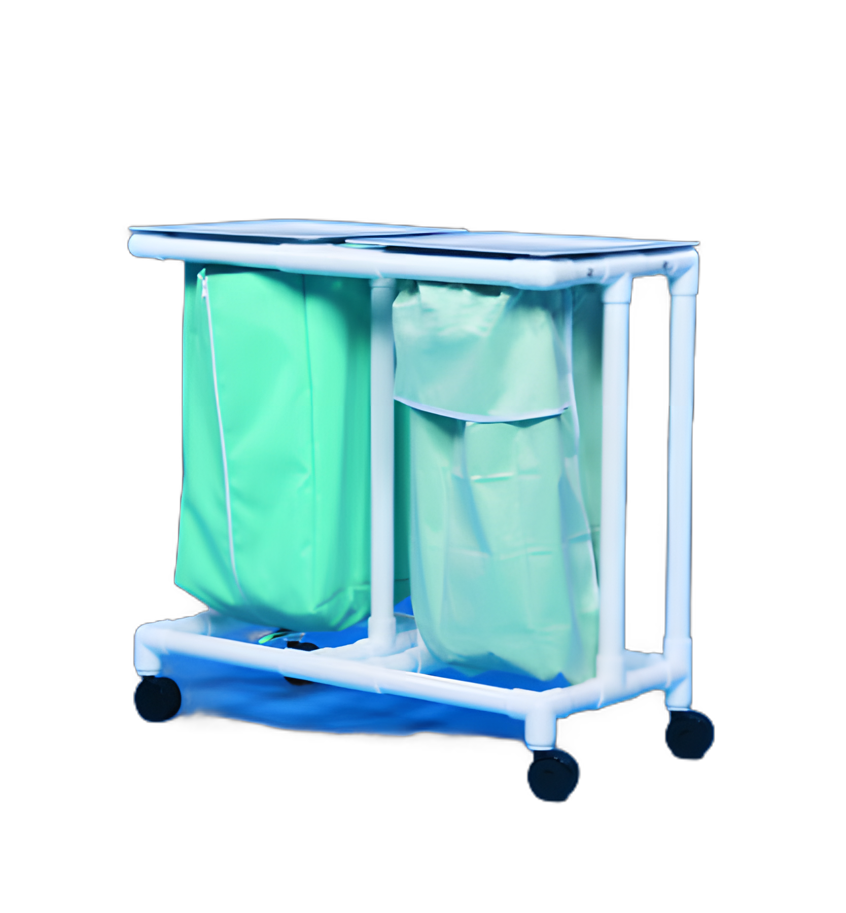 Double Hamper with Bags Select 4 Casters 39 gal. - ELH-02-ZF - 2