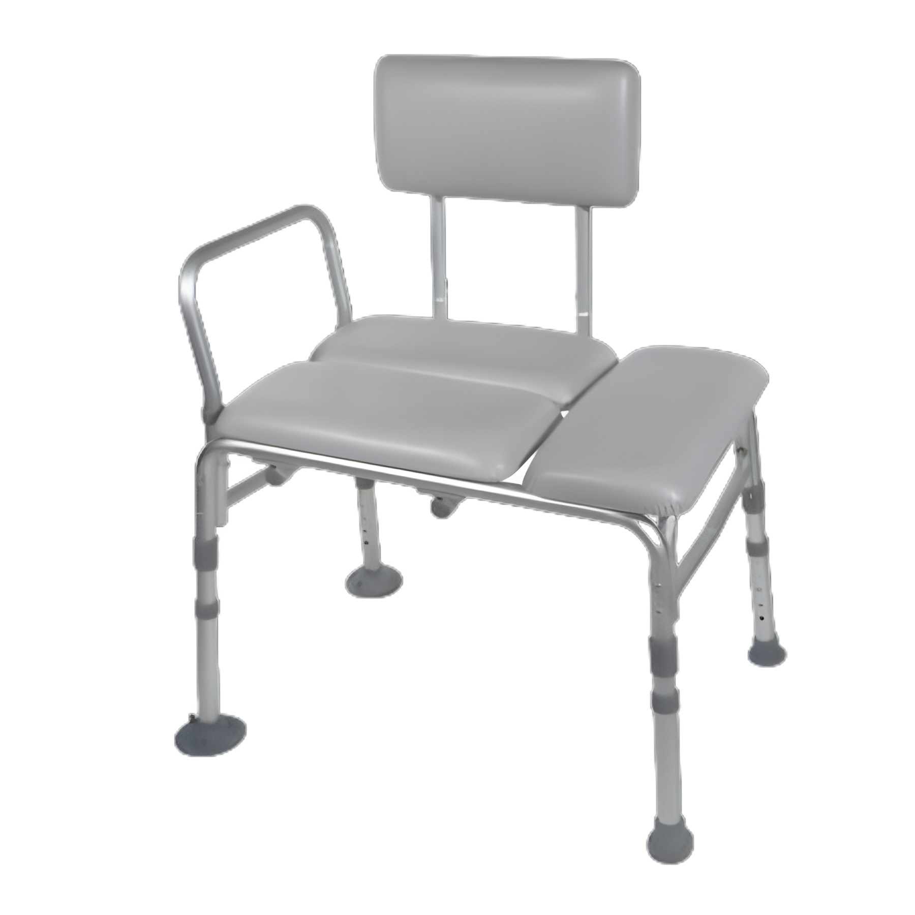 drive™ Knocked Down Bath Transfer Bench Arm Rail 17-3/4 to 21-3/4 Inch Seat Height 400 lbs. Weight Capacity
