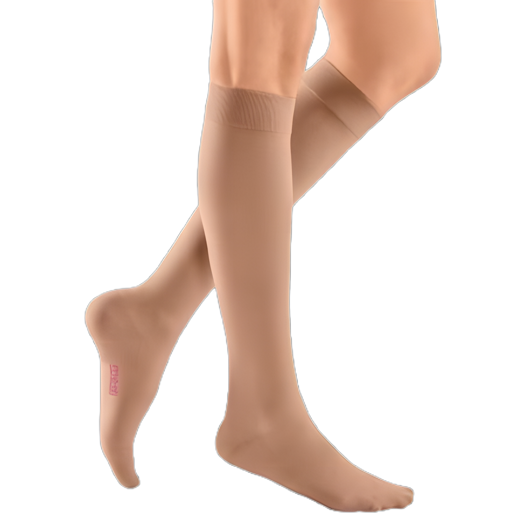 Compression Stocking mediven plus Knee High Size 4 Beige Closed Toe