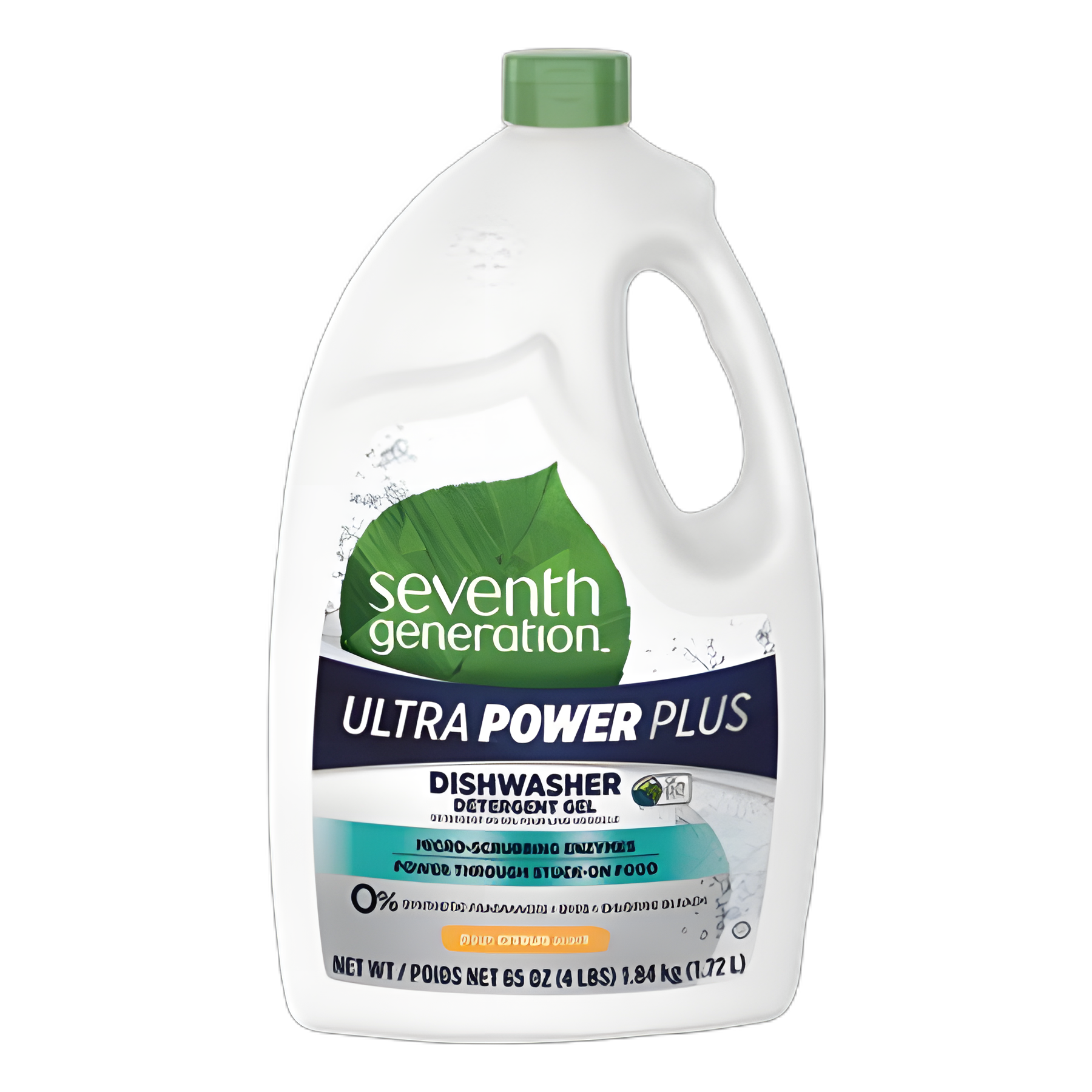 Natural Automatic Dishwasher Gel, Ultra Power Plus, Fresh Citrus, 65 oz Bottle