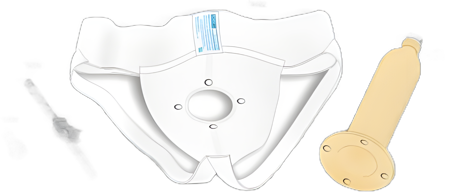 Urocare® Male External Catheter Kit with Universal Suspensory Garment for 26-46 Inch Waist