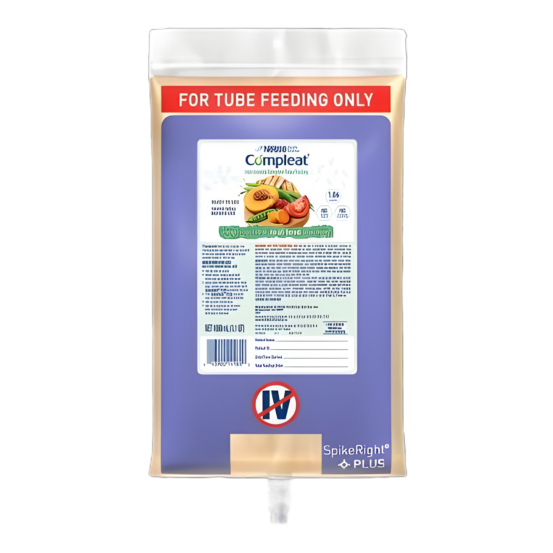 Tube Feeding Formula Compleat® Original Unflavored Liquid 1000 mL Ready to Hang Prefilled Container