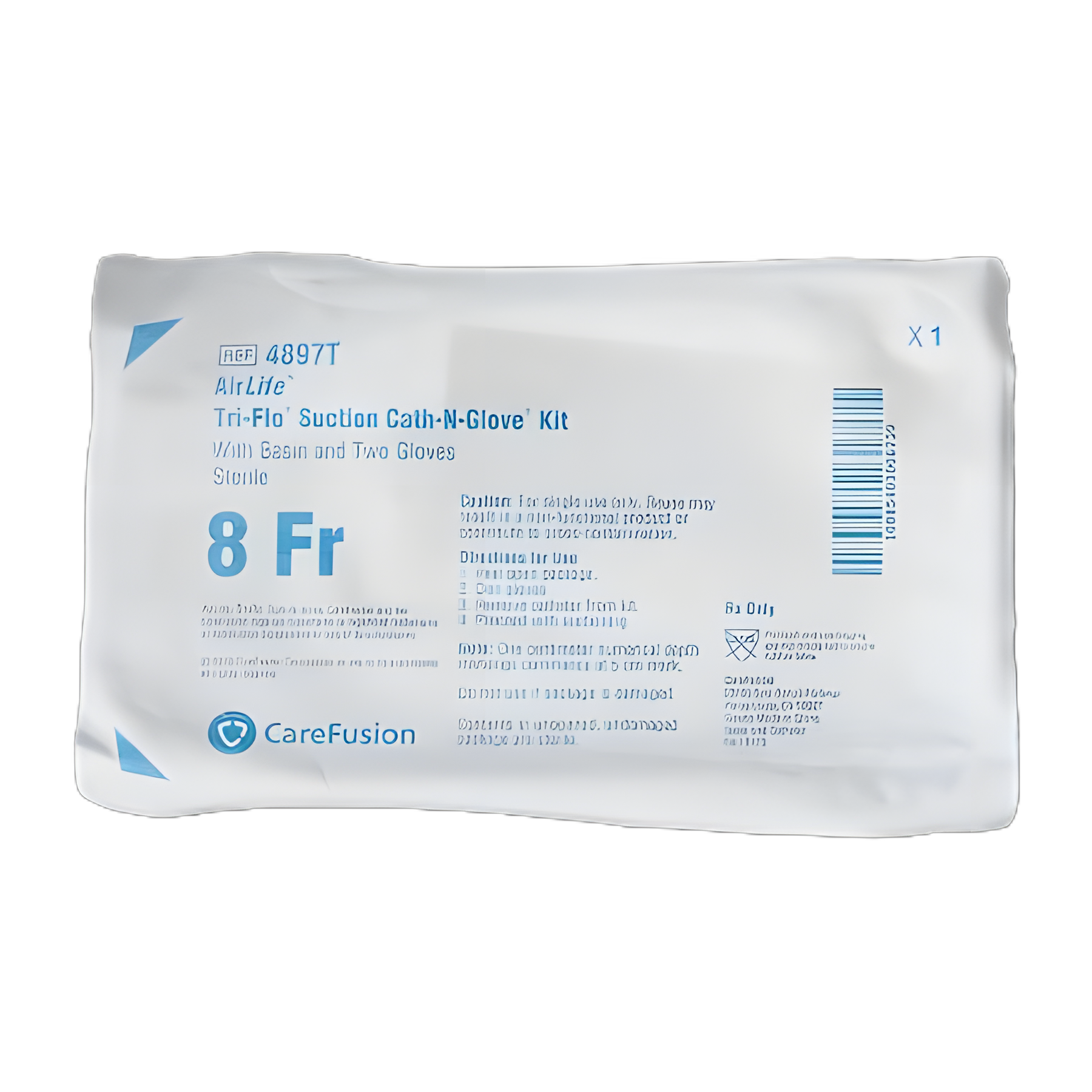 Suction Catheter Kit AirLife® Cath-N-Glove® 8 Fr. NonSterile - 4897T