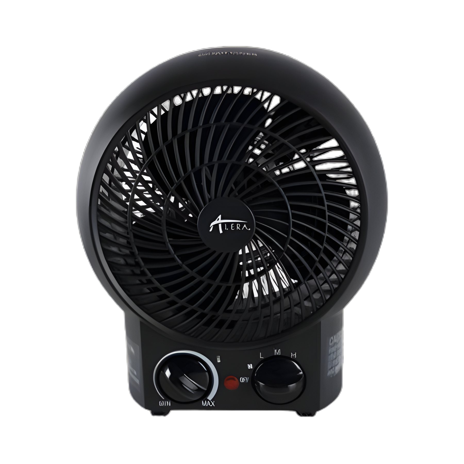Alera® 1,500W Compact Medical Office Heater Fan, Black