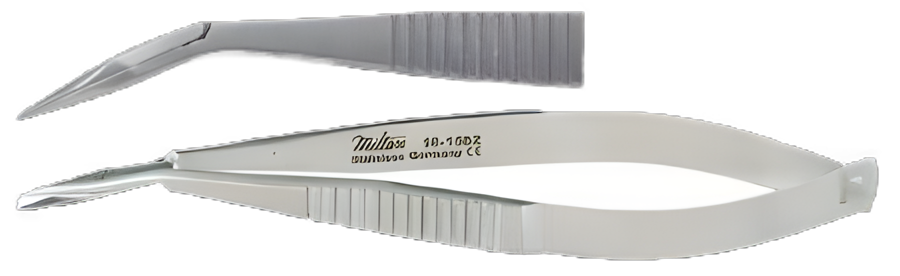 Miltex® McClure Iris Scissors 3-3/4 Inch, Surgical Stainless Steel, Angled Blade, NonSterile