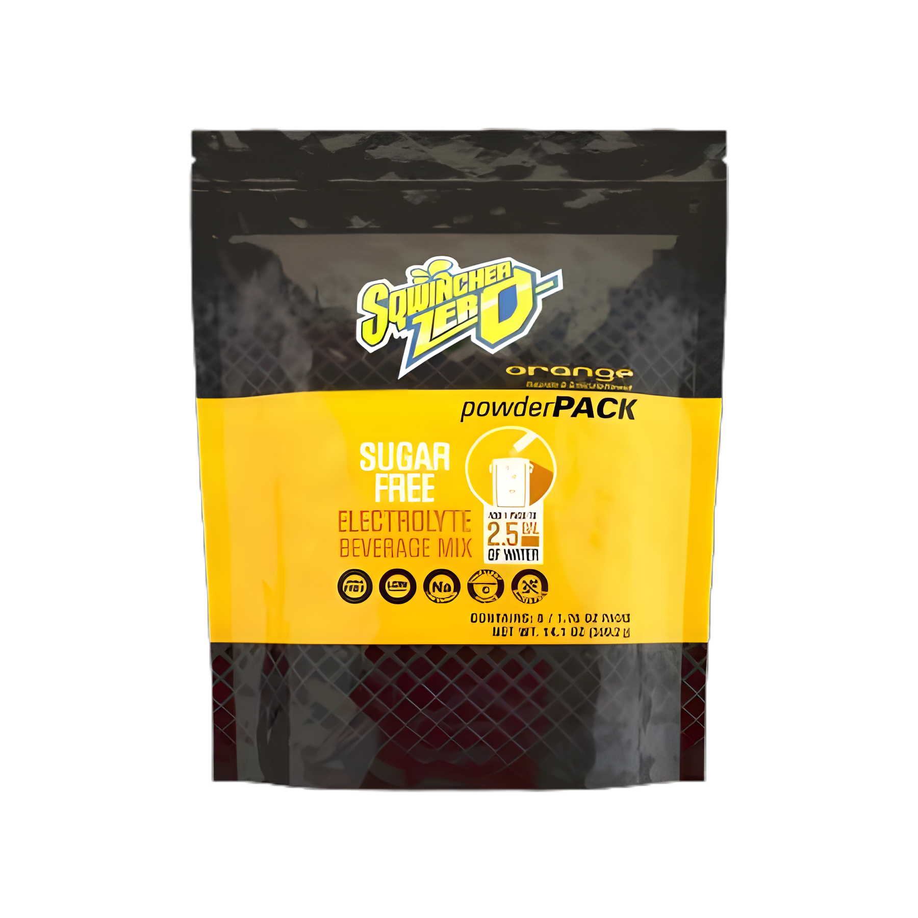 Oral Electrolyte Solution Sqwincher® Powder Pack Zero Orange Flavor 1.76 oz. Electrolyte