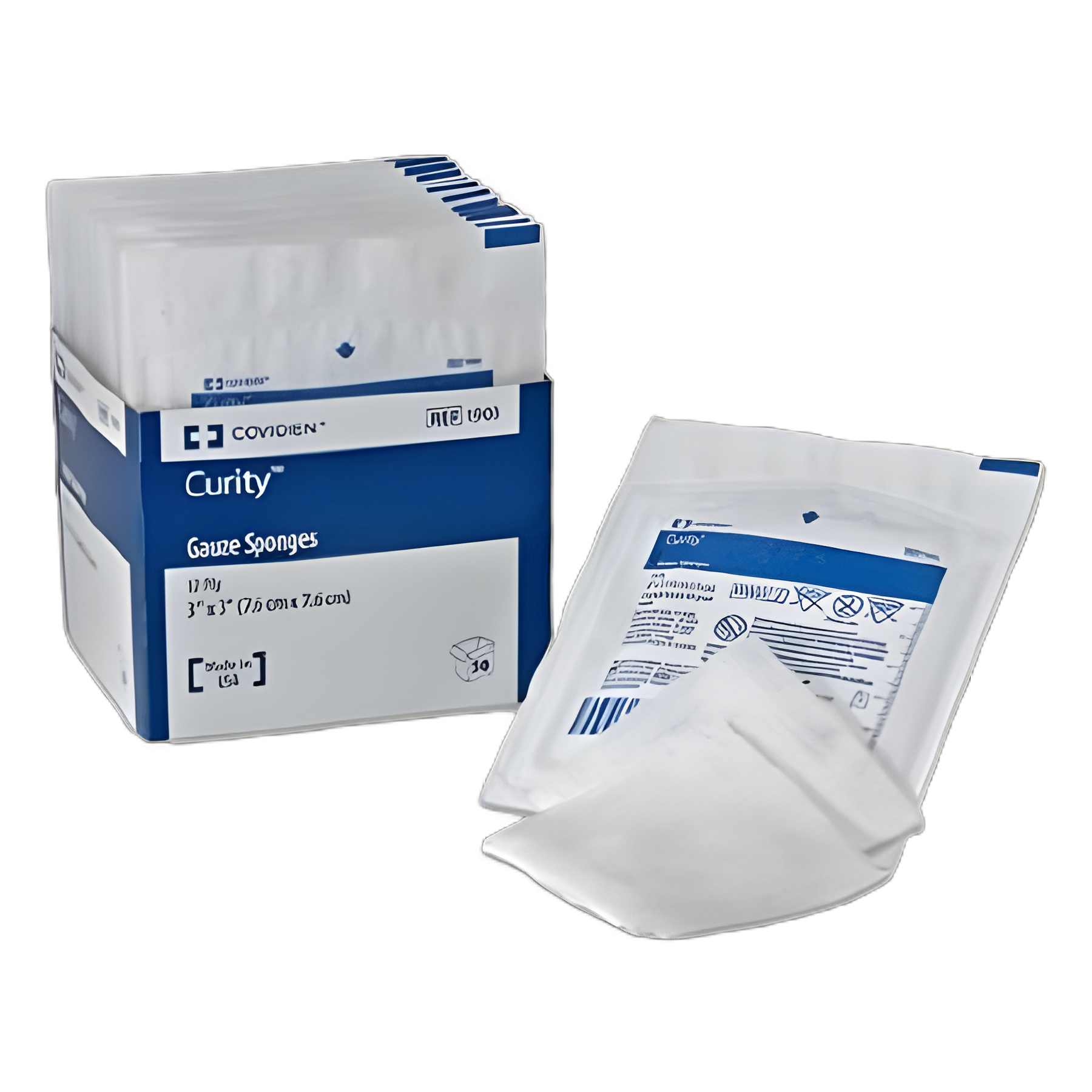 Gauze Sponge Curity™ 4 X 4 Inch 10 per Pouch Sterile 16-Ply Square