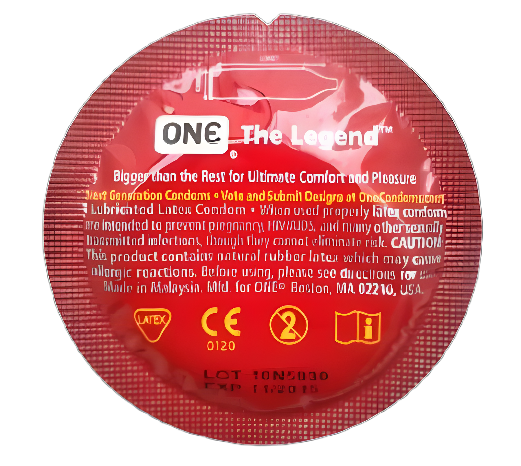 ONE® Lubricated X-Large Latex Condoms, 1,000 Case - Effective Pregnancy and STD Protection