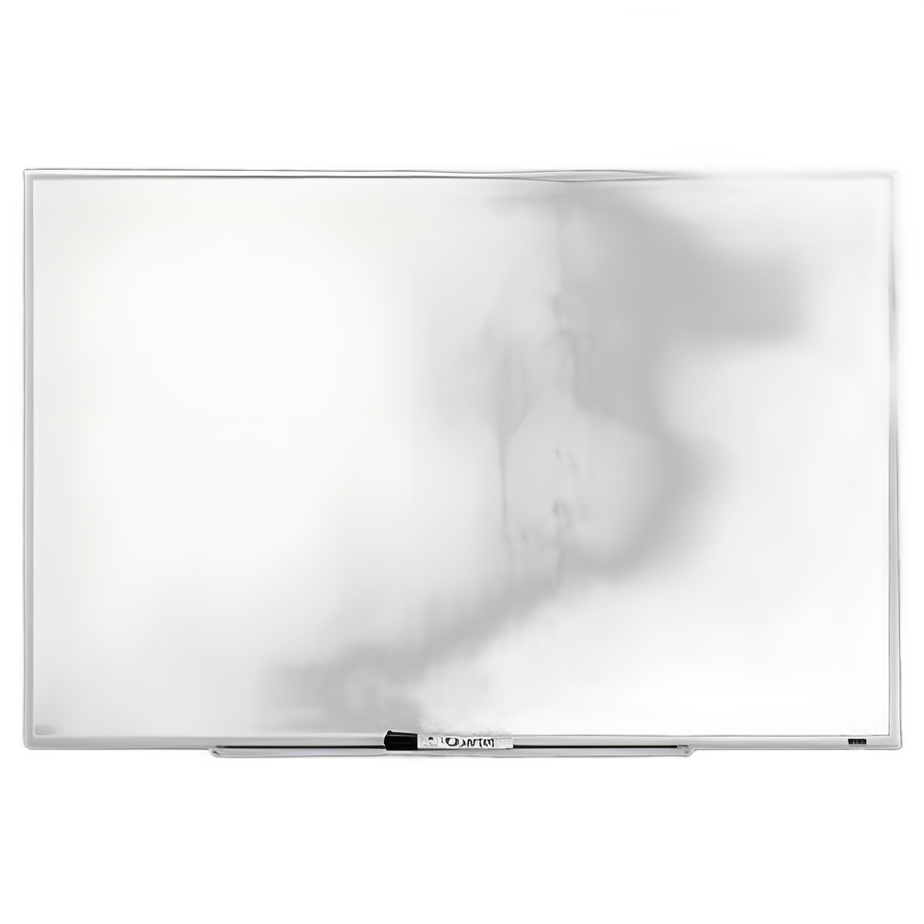 Dry Erase Board, 36 x 24, Melamine White Surface, Silver Aluminum Frame