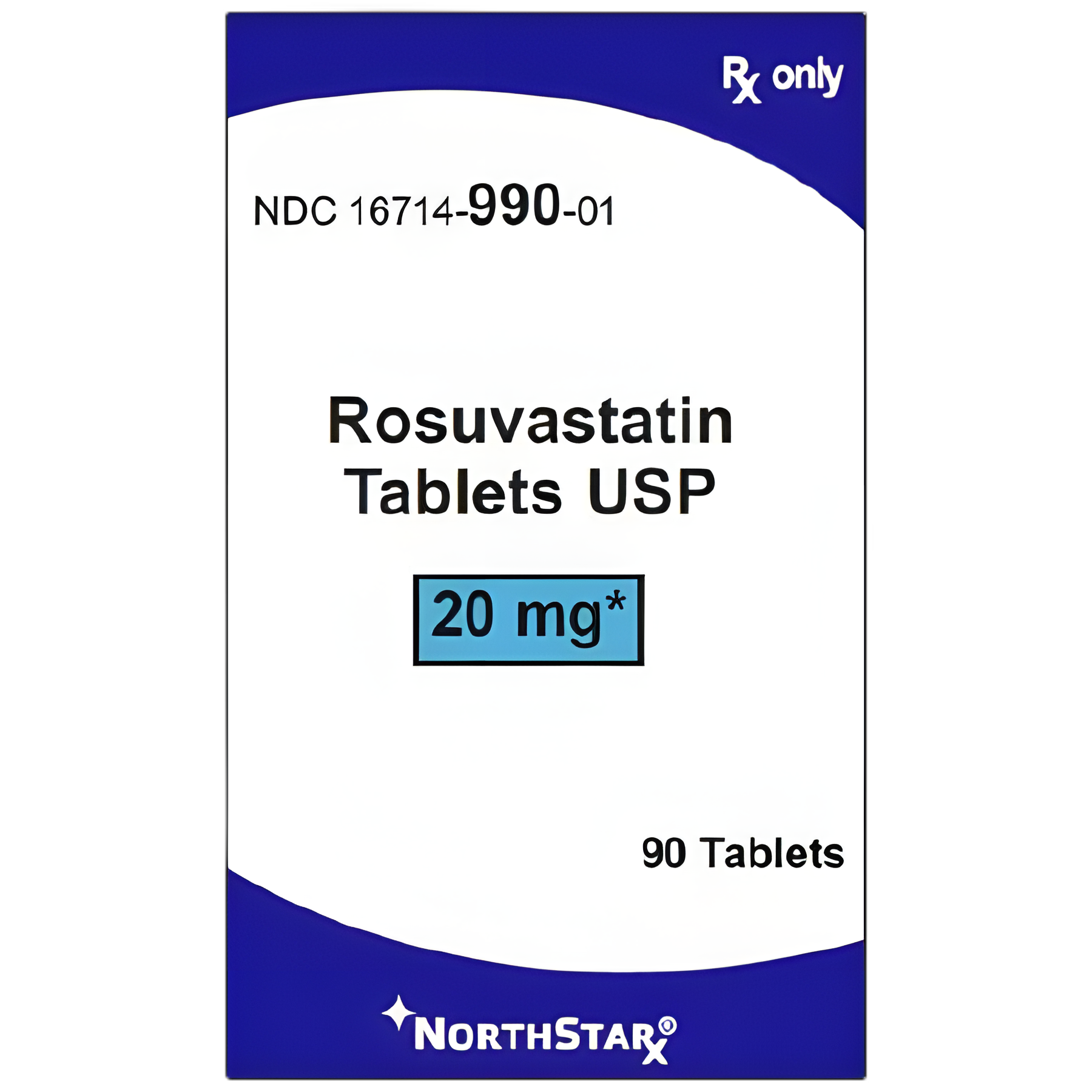 Rosuvastatin Calcium 20 mg Tablets by NorthStar Rx - 90 Count