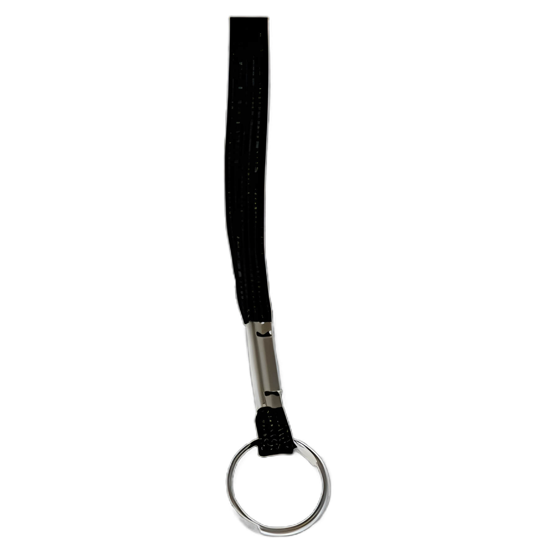 Deluxe Lanyards, Metal Ring Fastener, 36" Long, Black, 24/Box