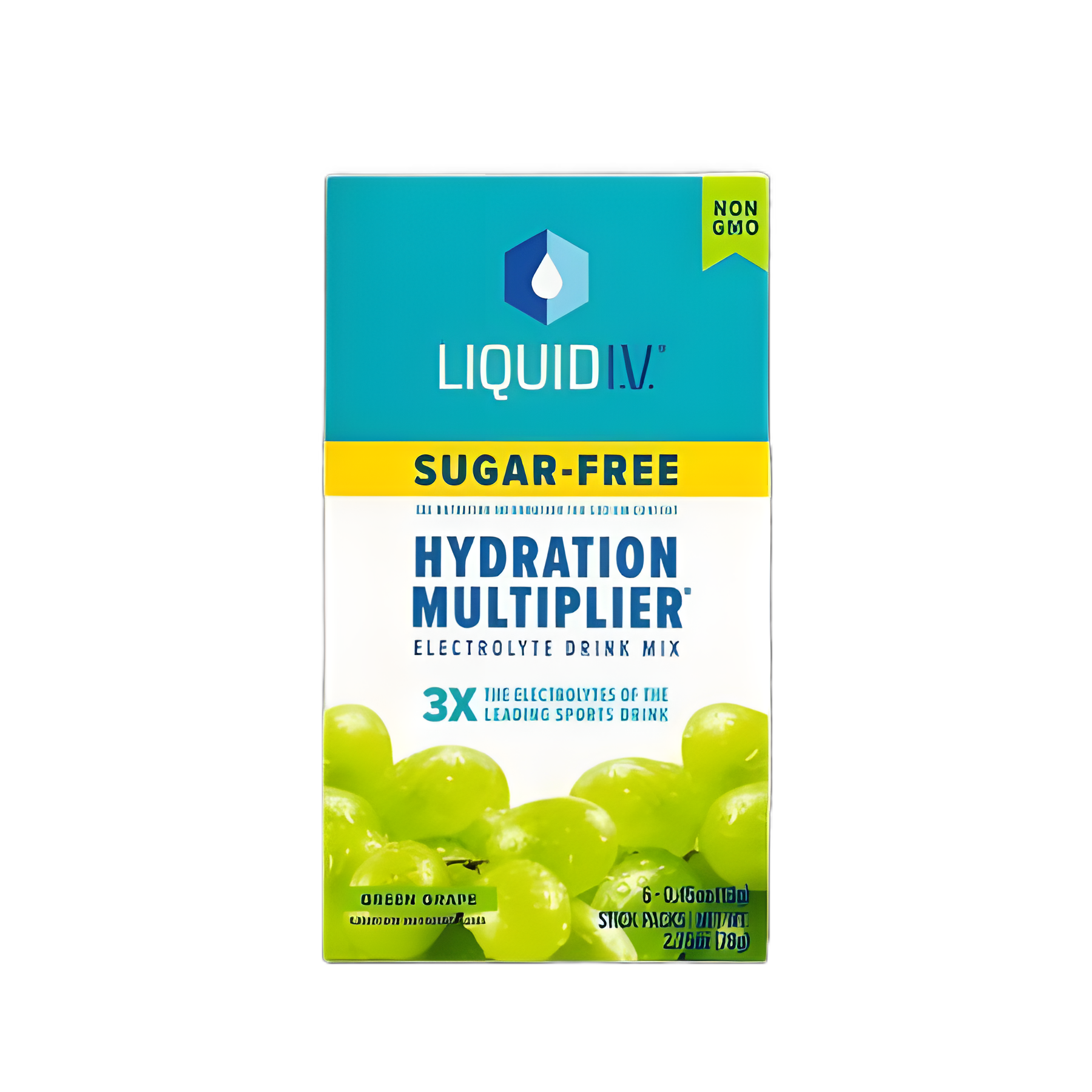 Oral Electrolyte Solution Liquid I.V.® Hydration Multiplier® Sugar-Free Green Grape Flavor 0.45 oz. Electrolyte
