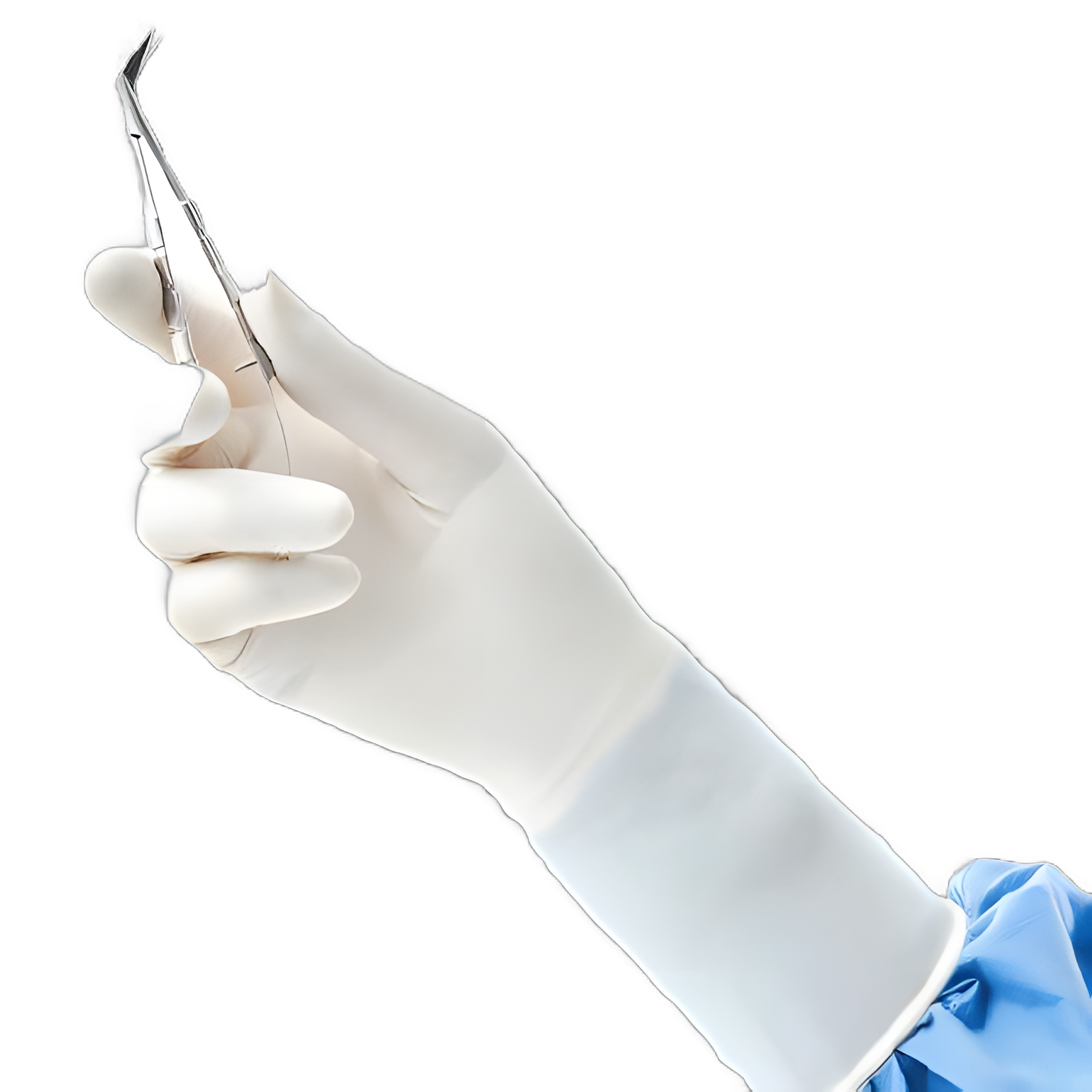 GAMMEX PI Hybrid Surgical Gloves Size 6.5 - Sterile, Polychloroprene/Polyisoprene, Chemo Tested