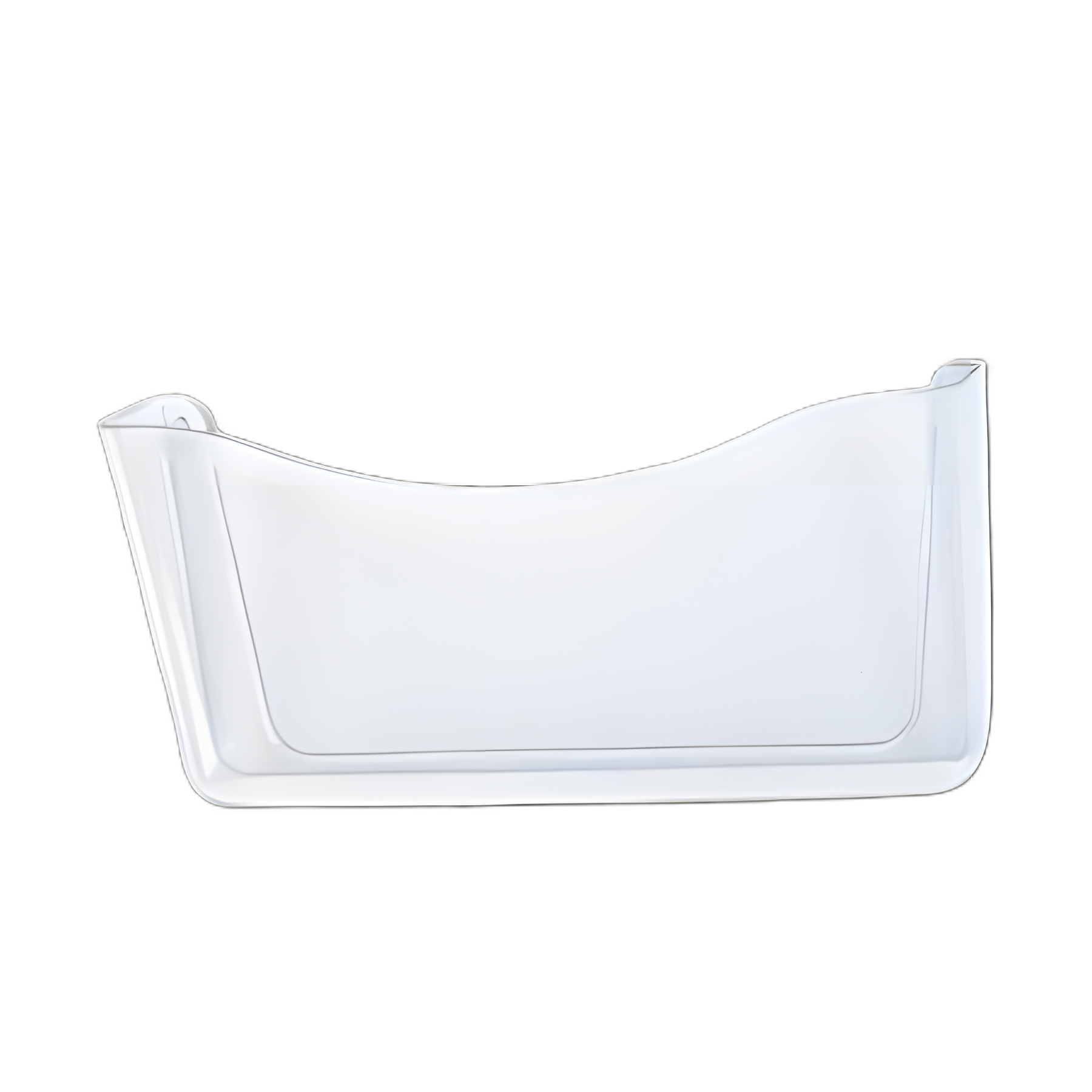 Unbreakable Wall Files, Letter Size, 13.75" x 3.13" x 6.63", Clear