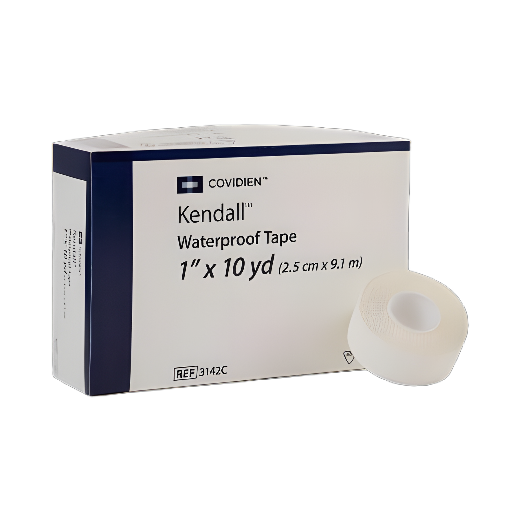 Kendall™ Waterproof Medical Tape, White, 1 Inch x 10 Yard, Cloth, NonSterile