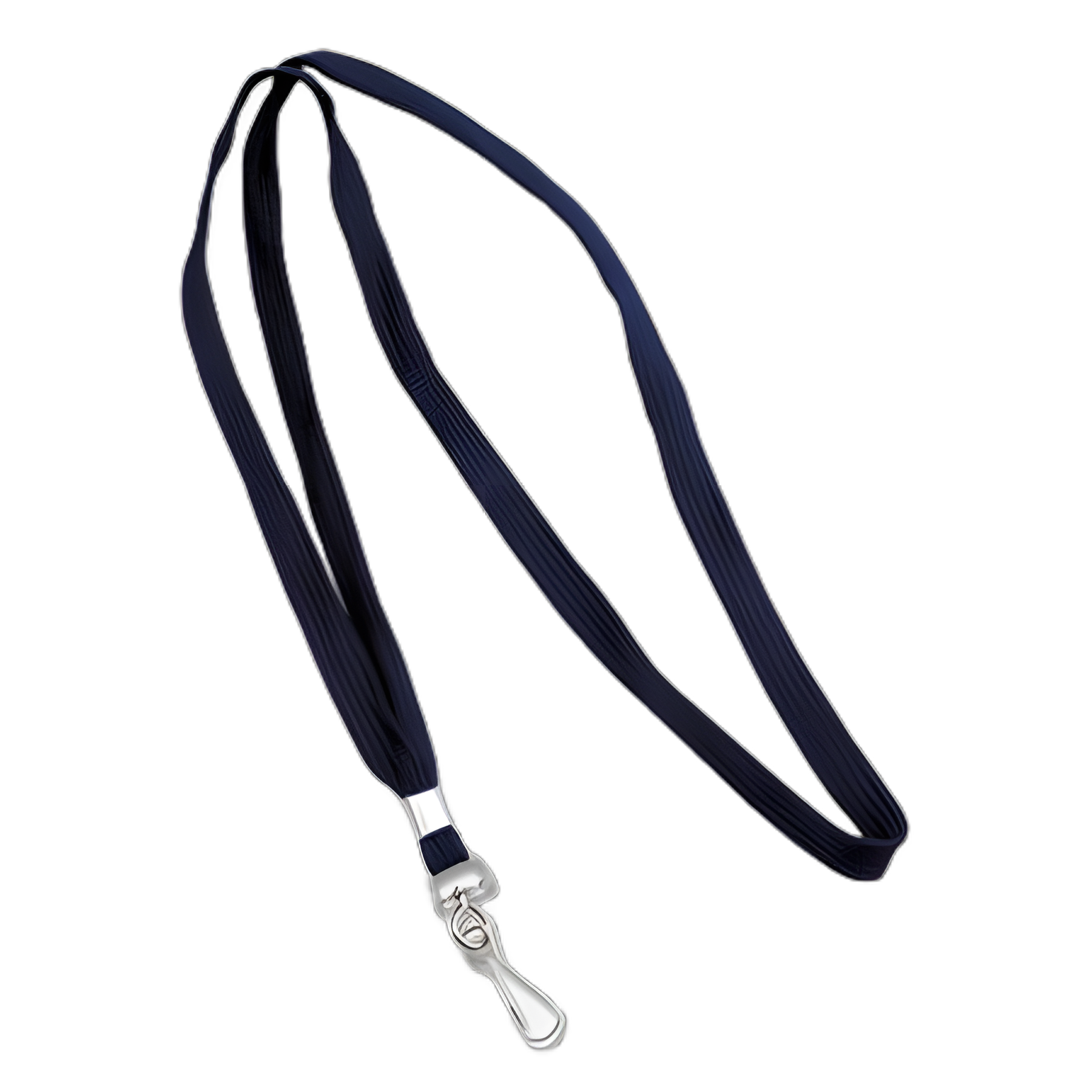 Deluxe Lanyards, Metal J-Hook Fastener, 36" Long, Blue, 24/Box